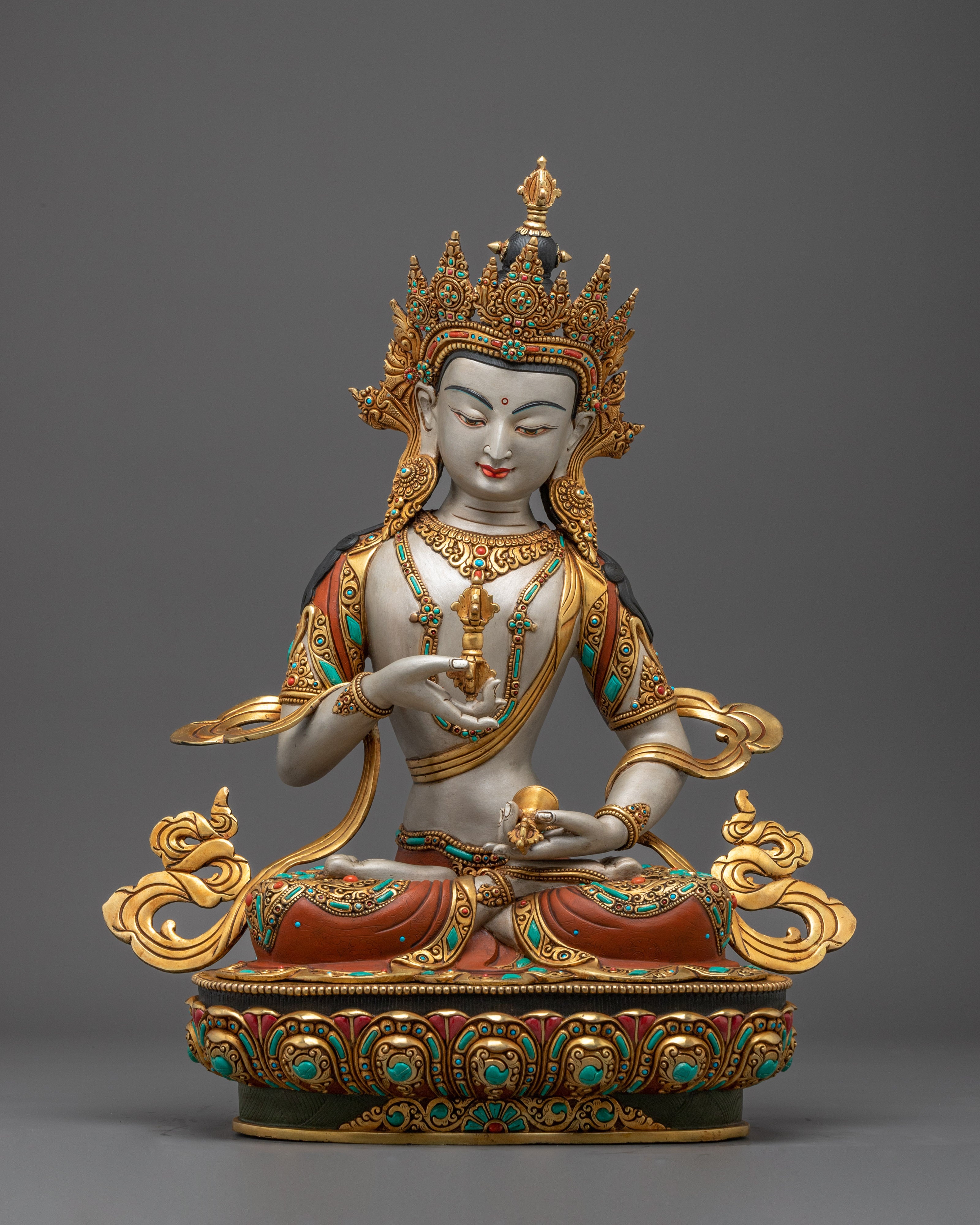Vajrasattva Gold Statue Symbol of Purification
