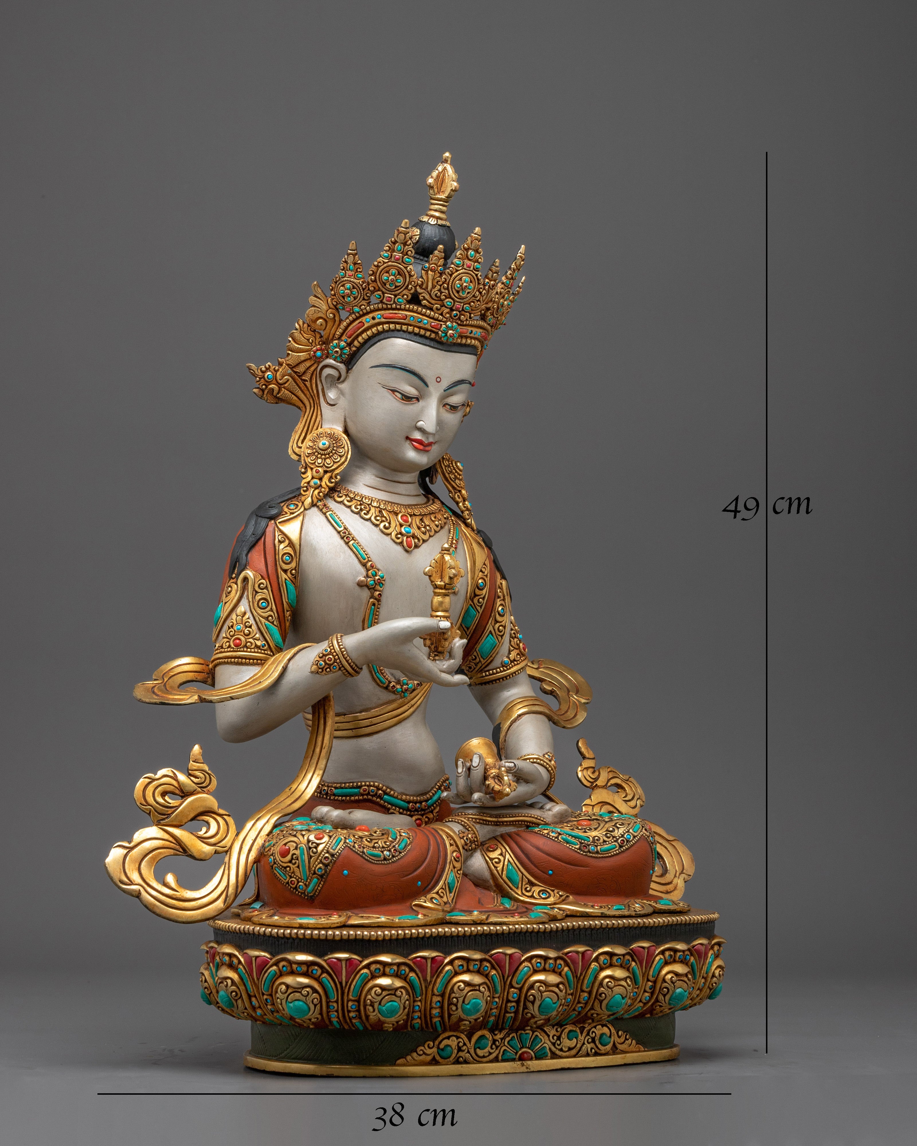 Vajrasattva Gold Statue Symbol of Purification