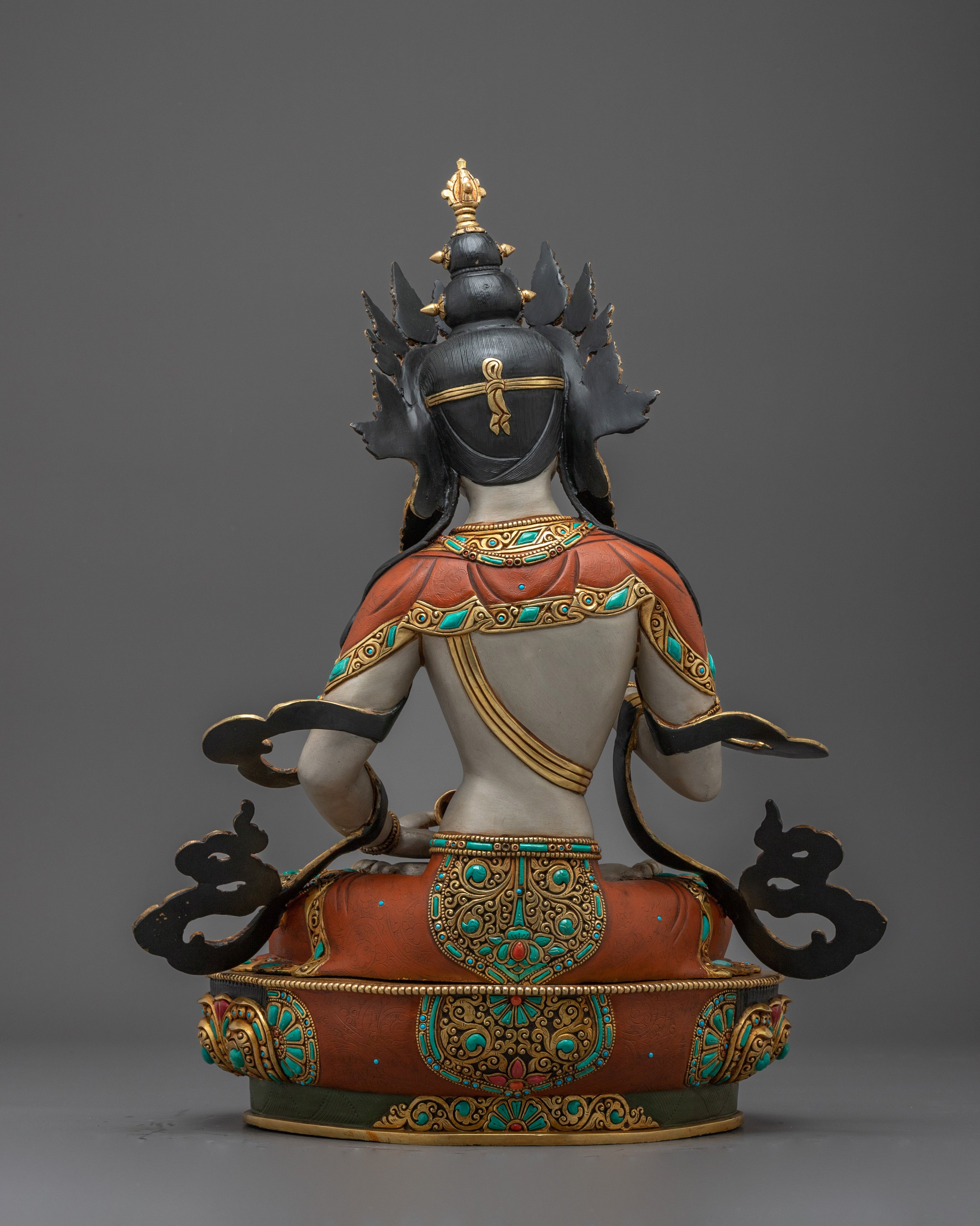 Vajrasattva Gold Statue Symbol of Purification | Spiritual Altar Decor