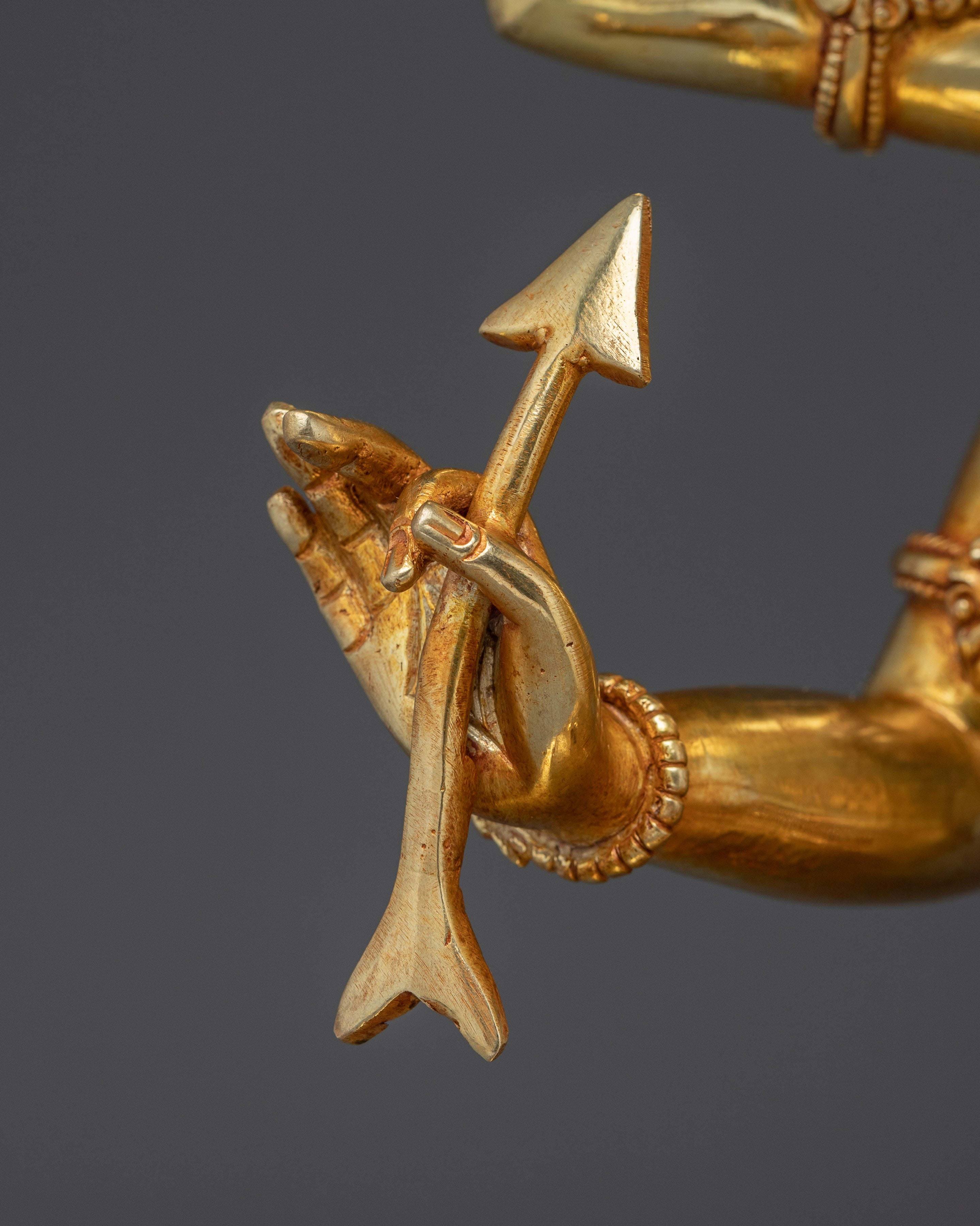 Maha Manjushri Statue 24K Gold Gilded | Symbol of transcendent wisdom