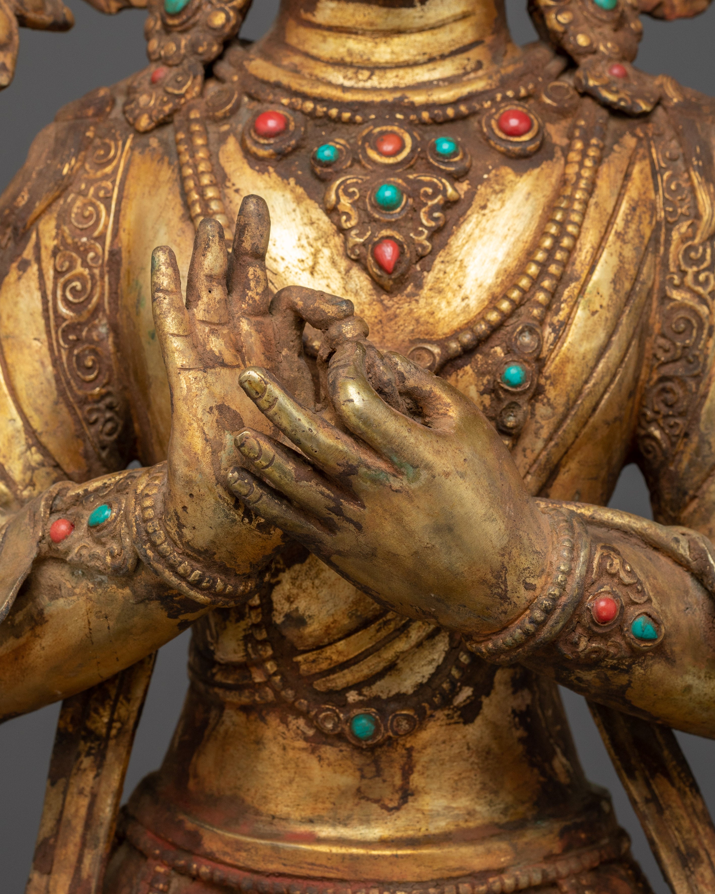 Standing Manjushri Statue | Nepali Crafted Icon of Insight