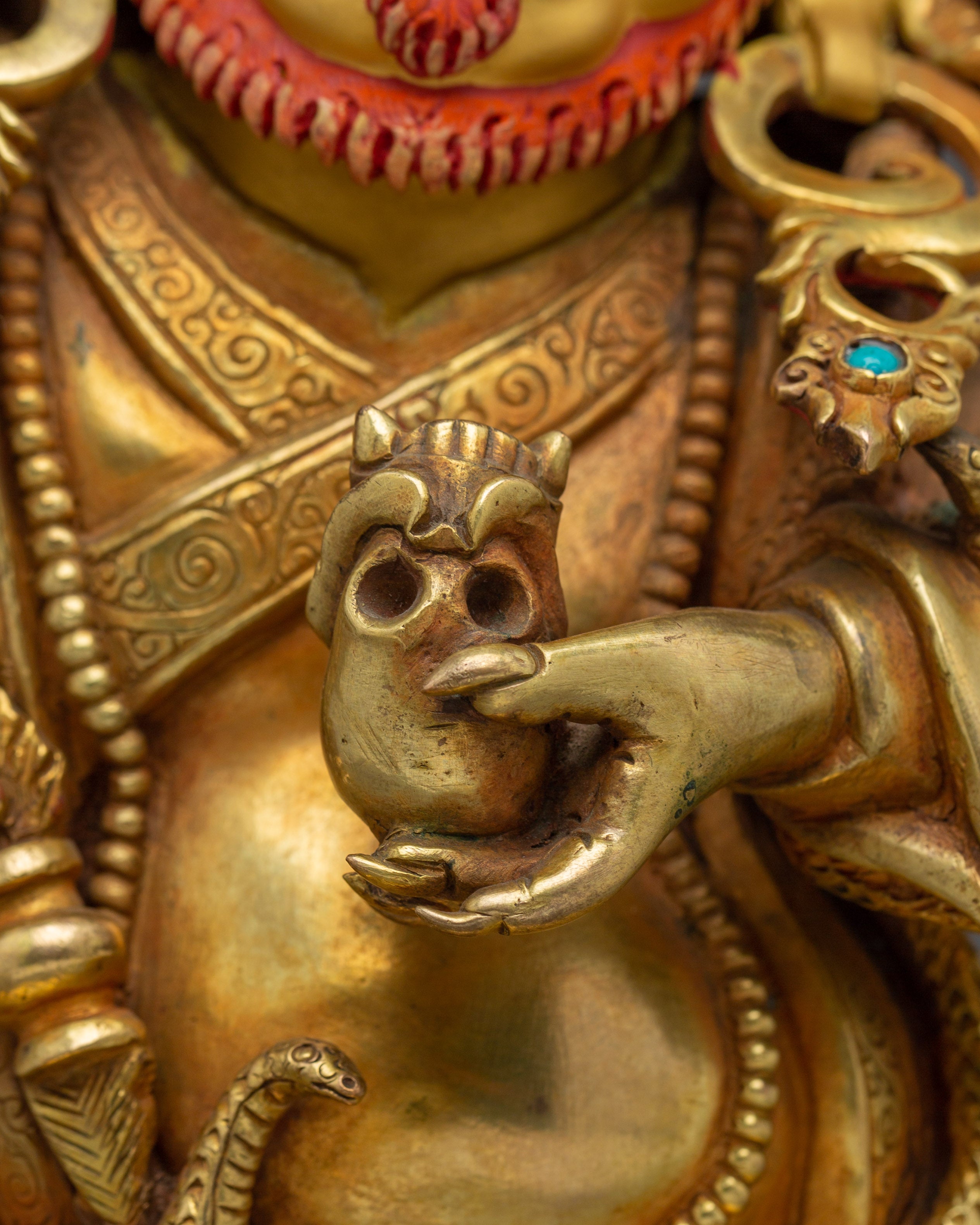 Mahakala Bernagchen Statue: Dharma Protector