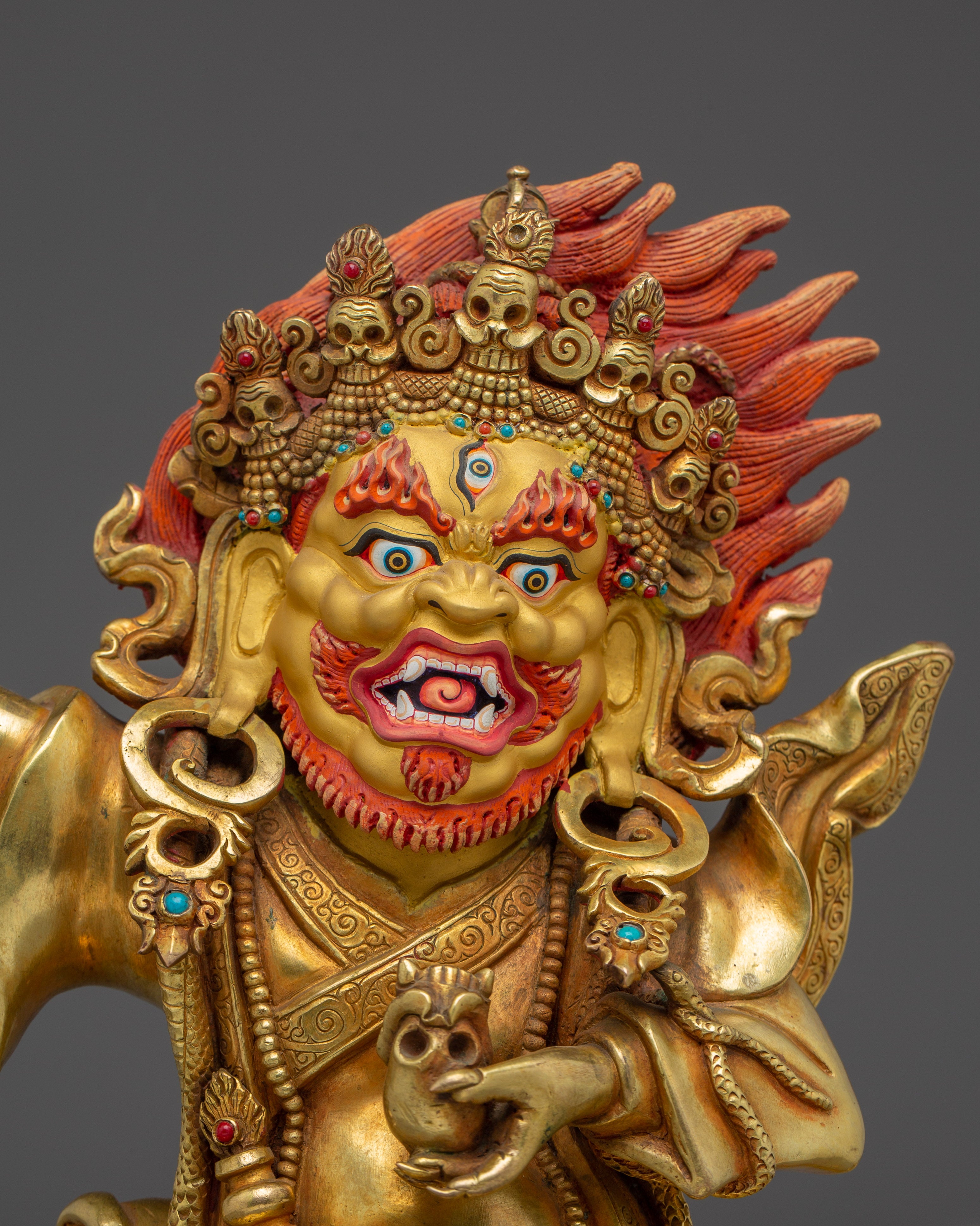 Mahakala Bernagchen Statue: Dharma Protector