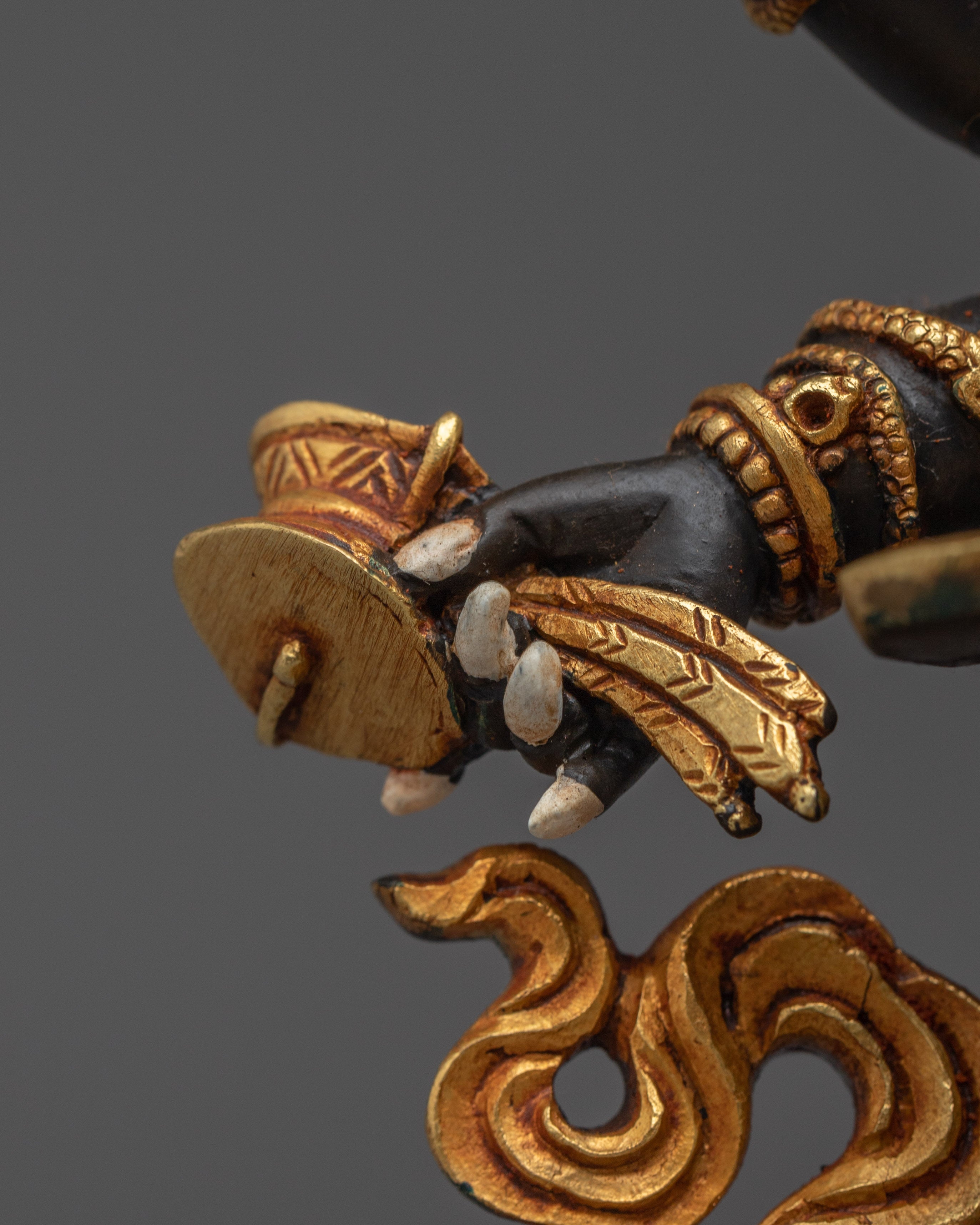 Six Armed Mahakala Copper Sculpture | Protector Deity for Your Altar