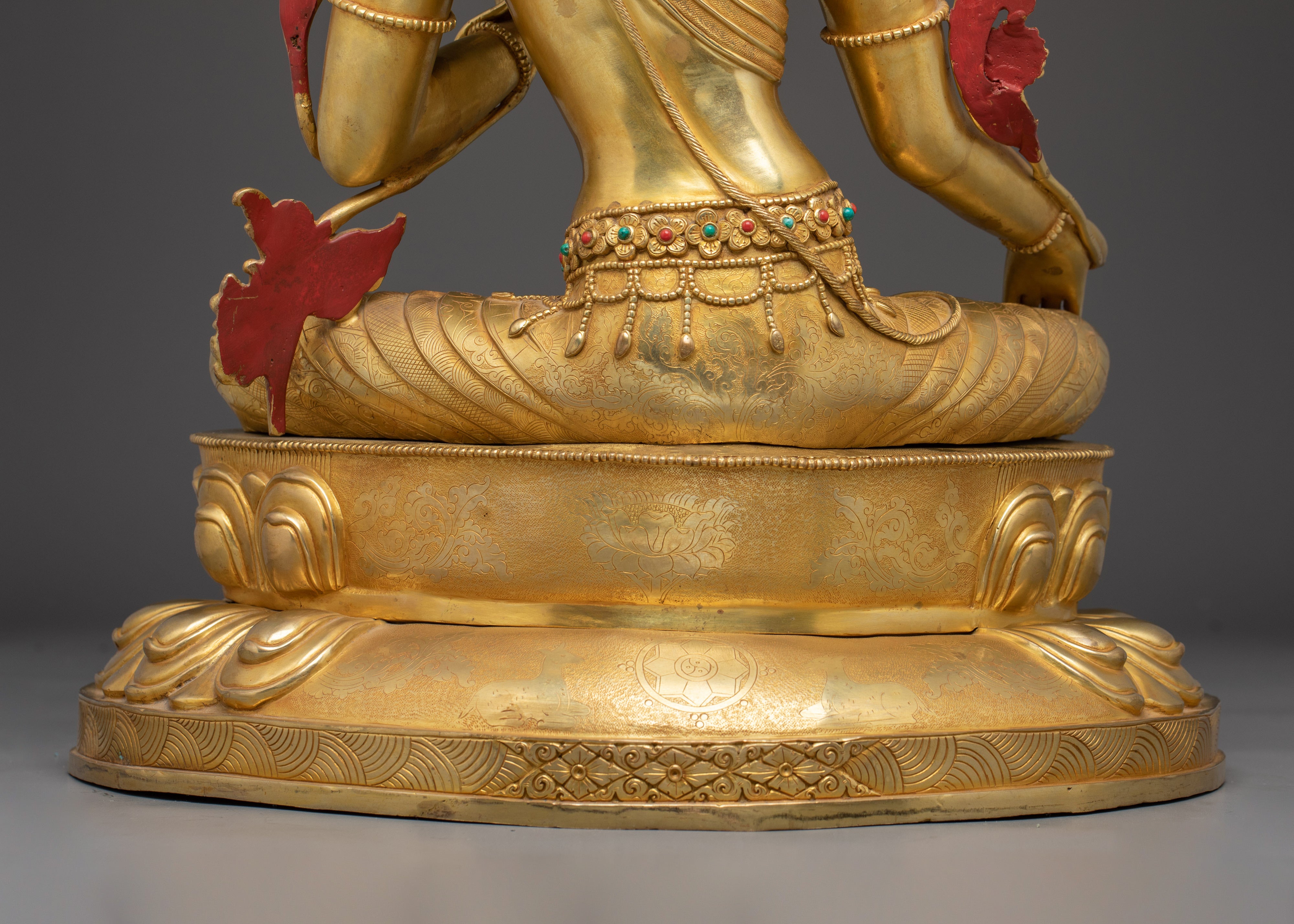 Majestic Green Tara Statue: Mother of Liberation