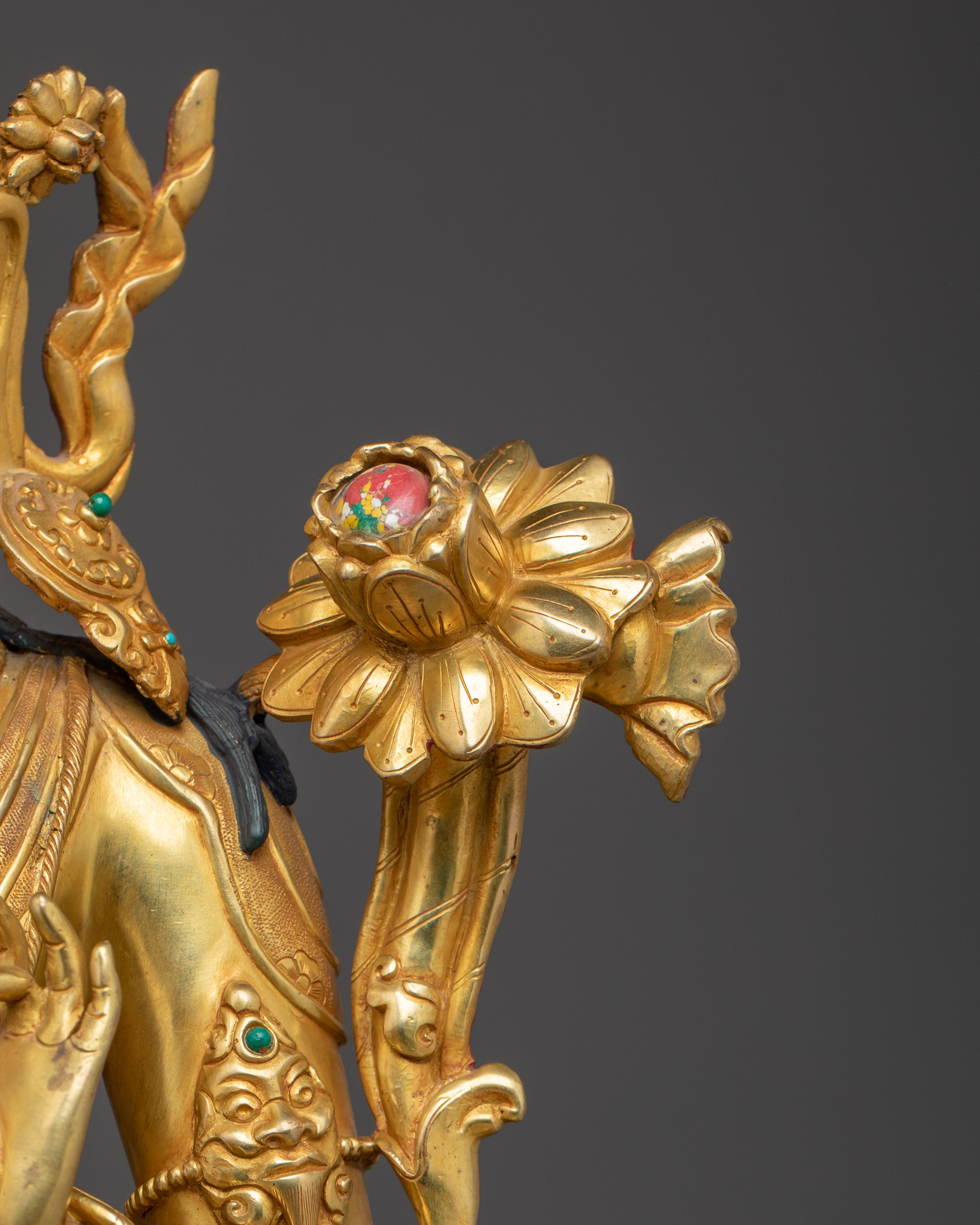 Majestic Green Tara Statue: Mother of Liberation