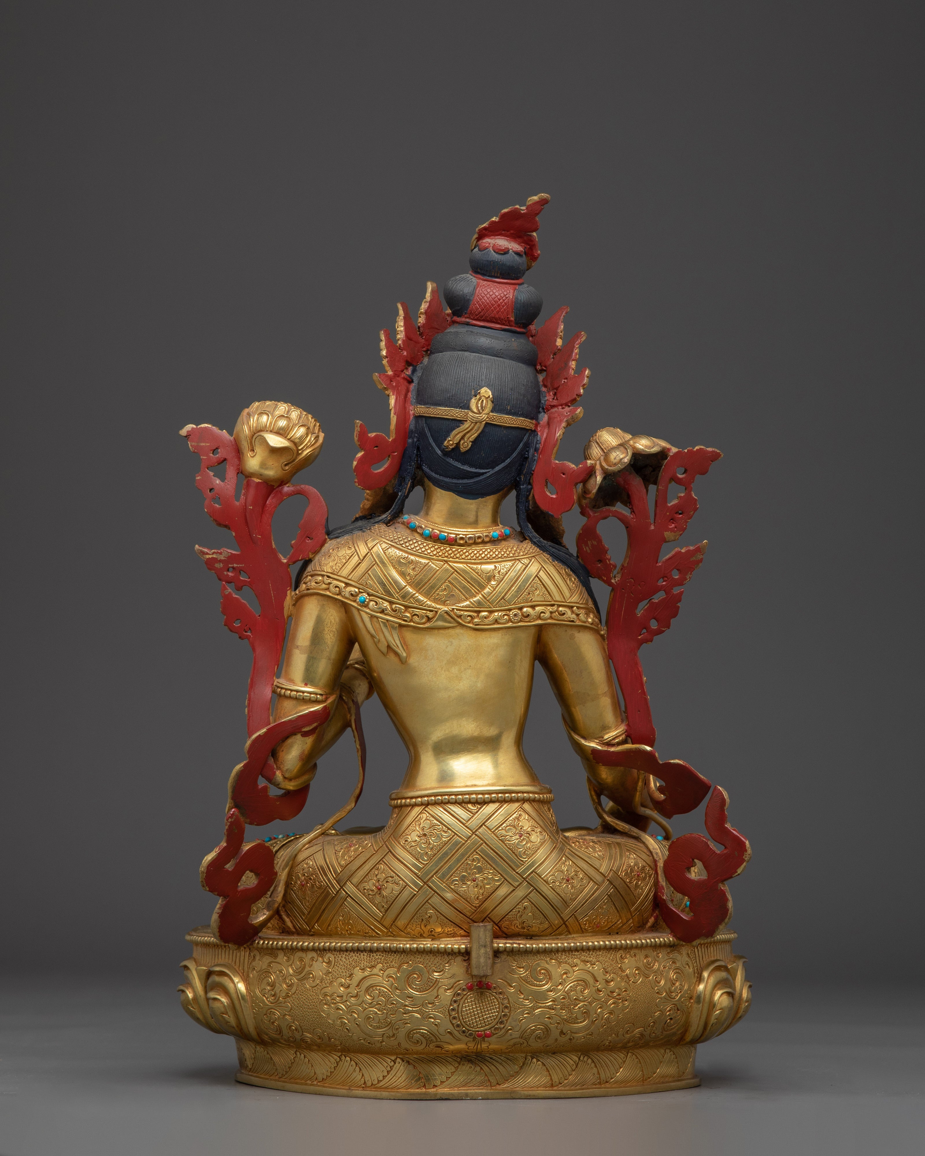 Copper White Tara Statue: Buddhist Healing Tara