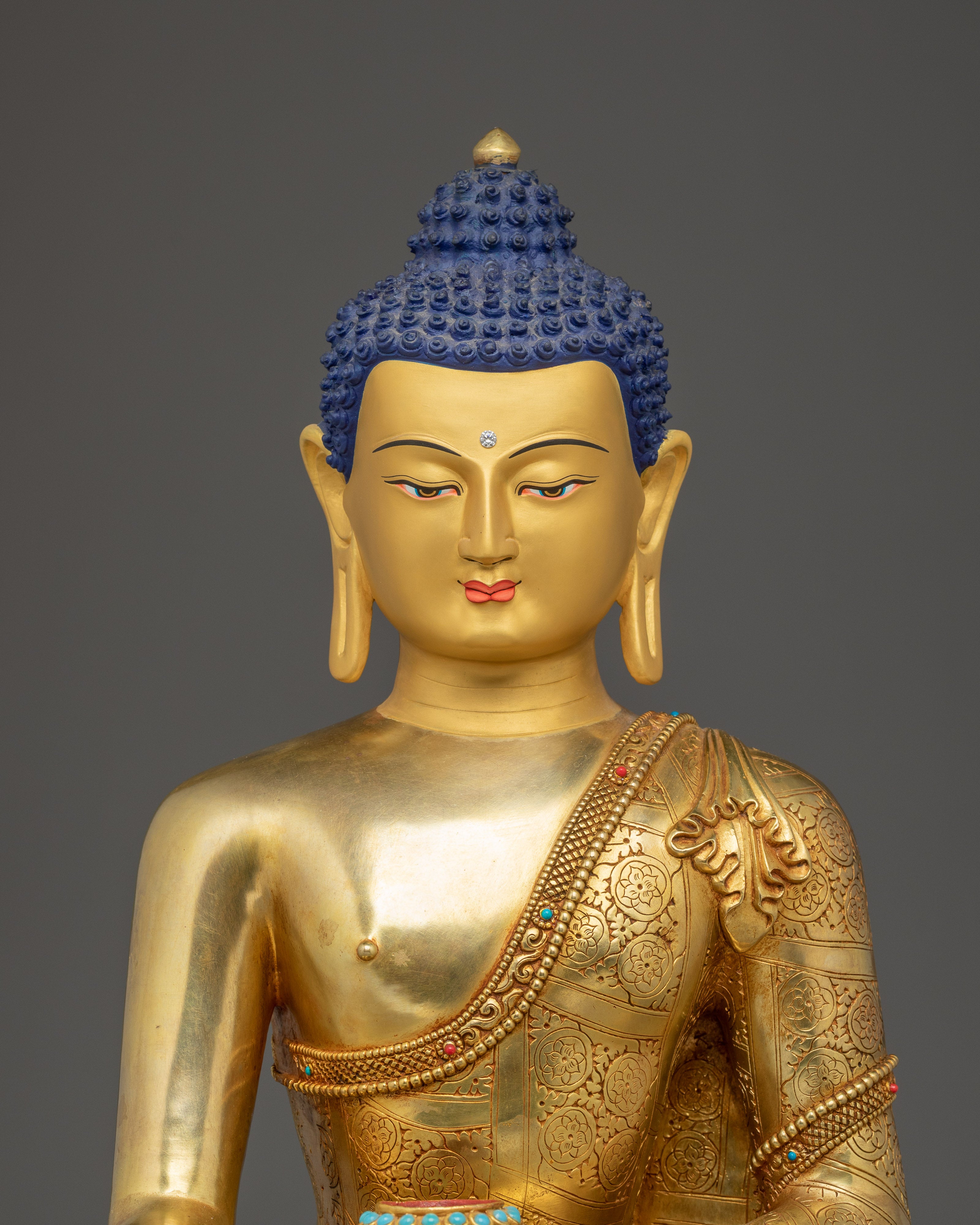 Shakyamuni Buddha Statue: Handmade Copper Statue