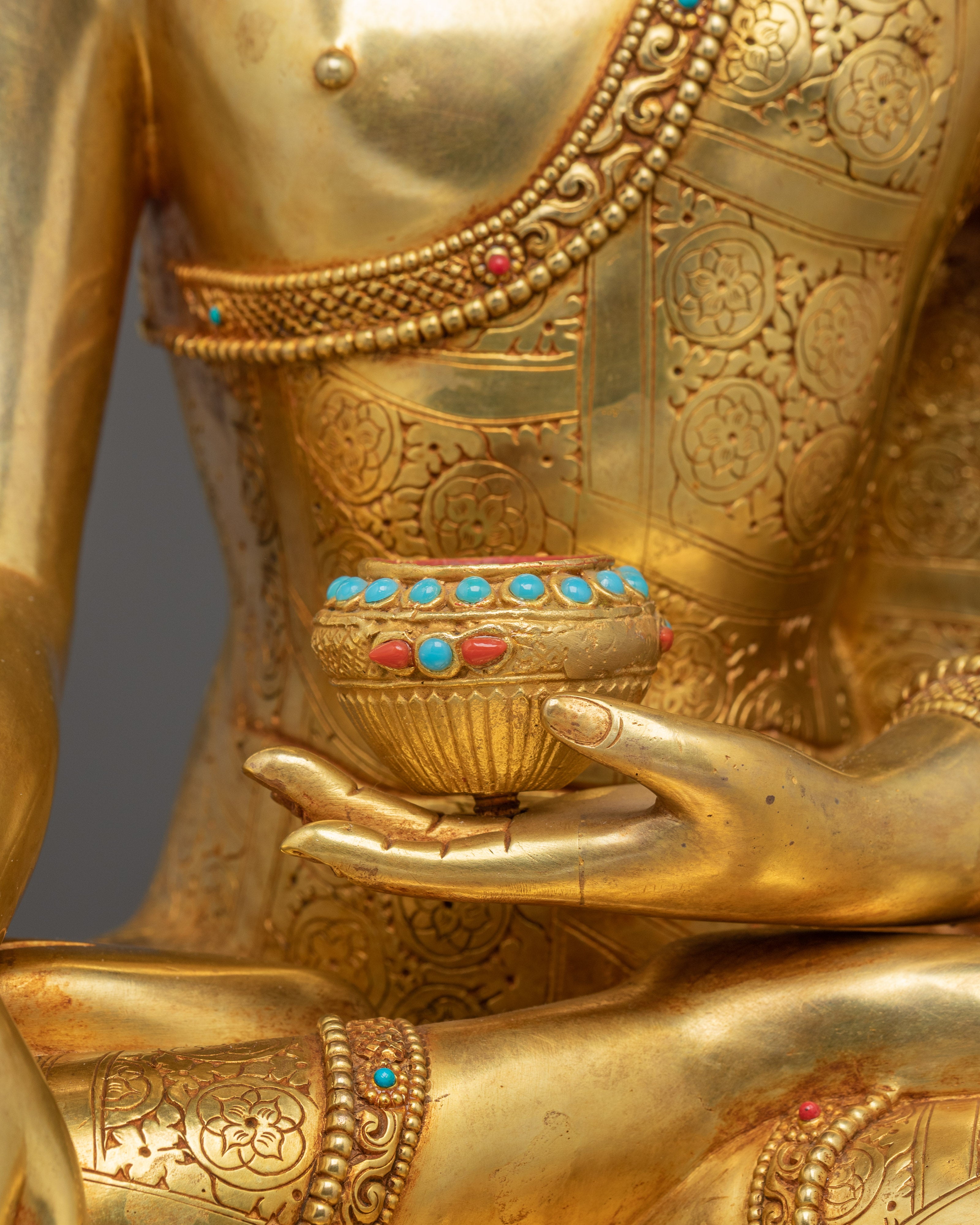 Shakyamuni Buddha Statue: Handmade Copper Statue