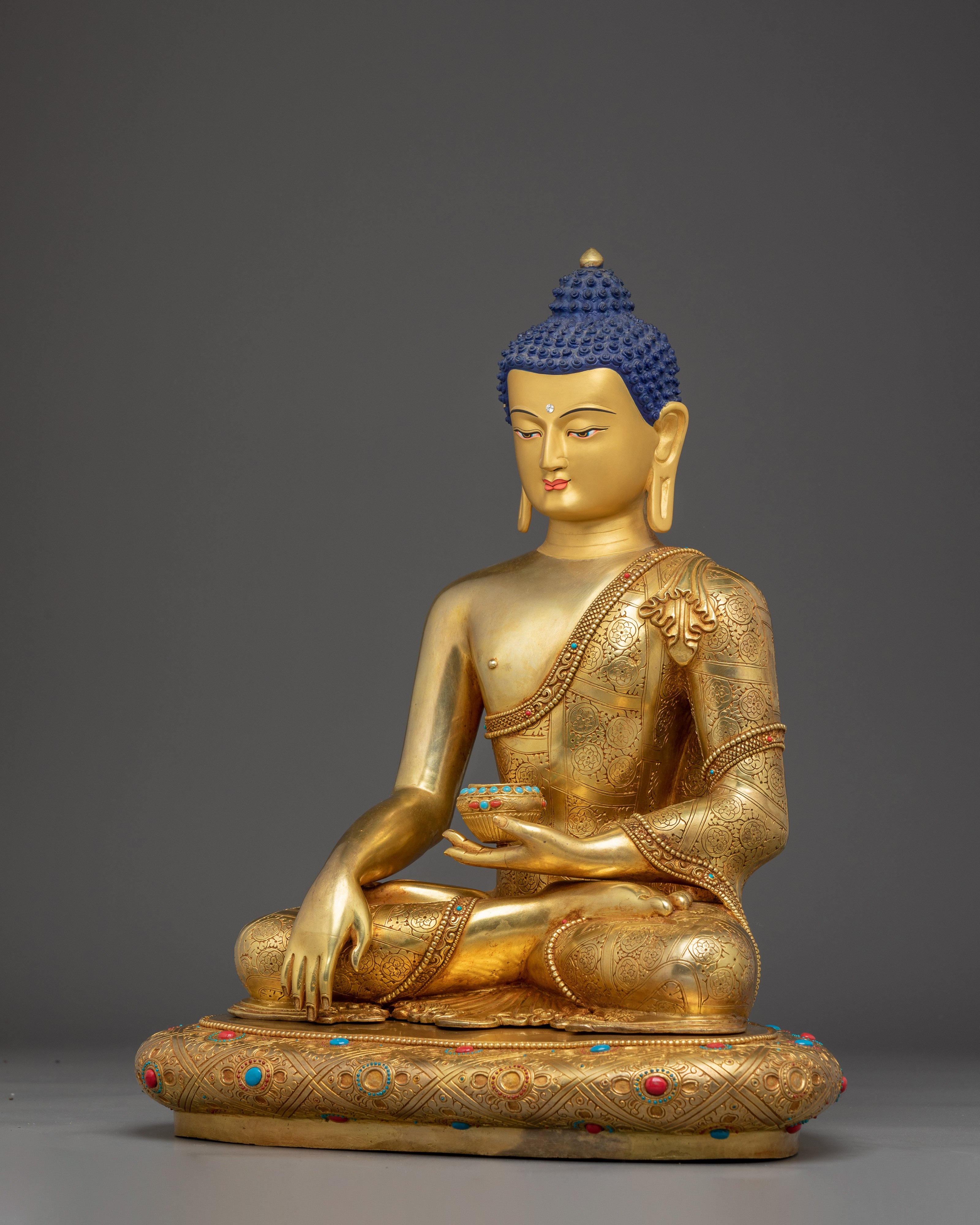 Shakyamuni Buddha Statue: Handmade Copper Statue