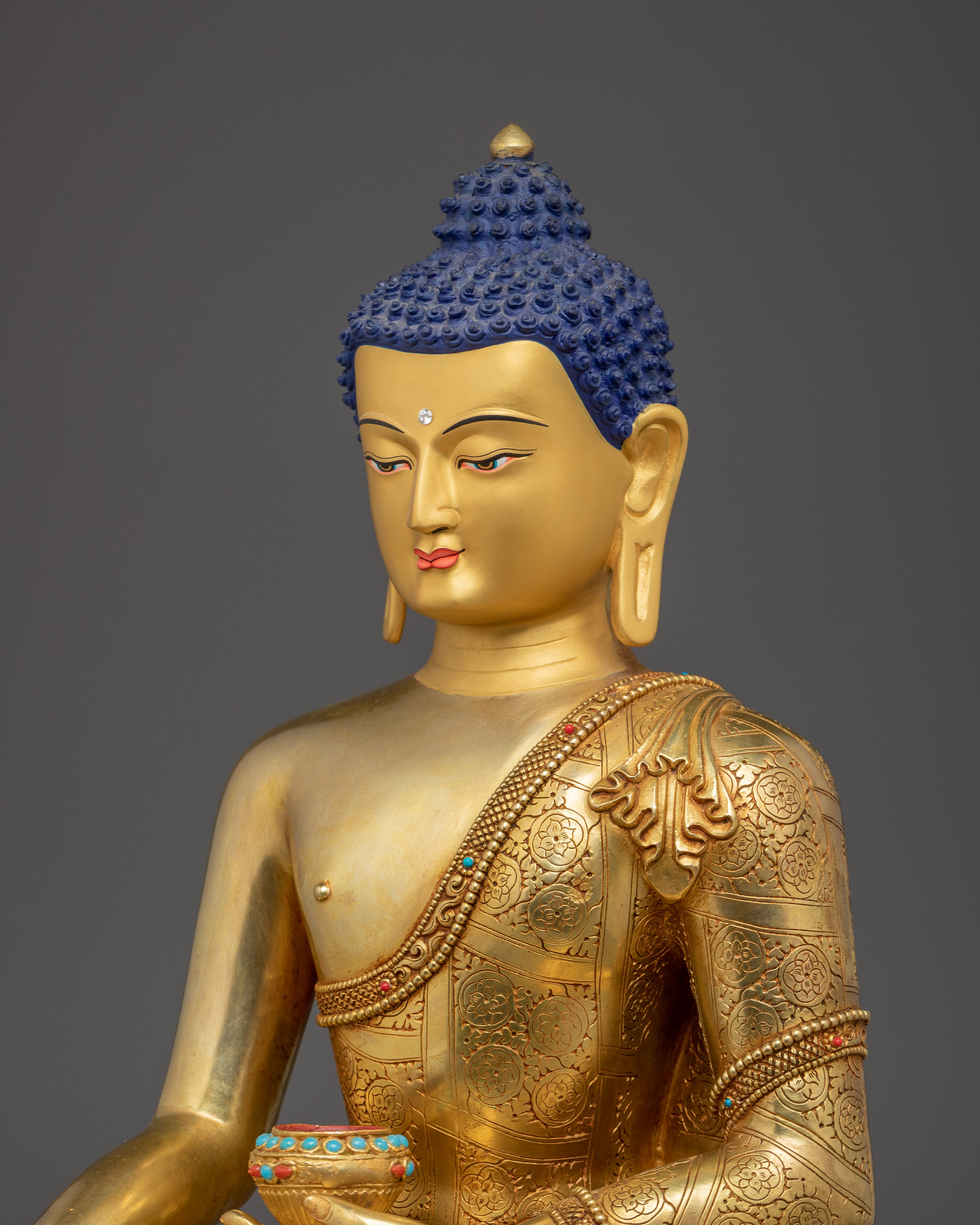 Shakyamuni Buddha Statue: Handmade Copper Statue