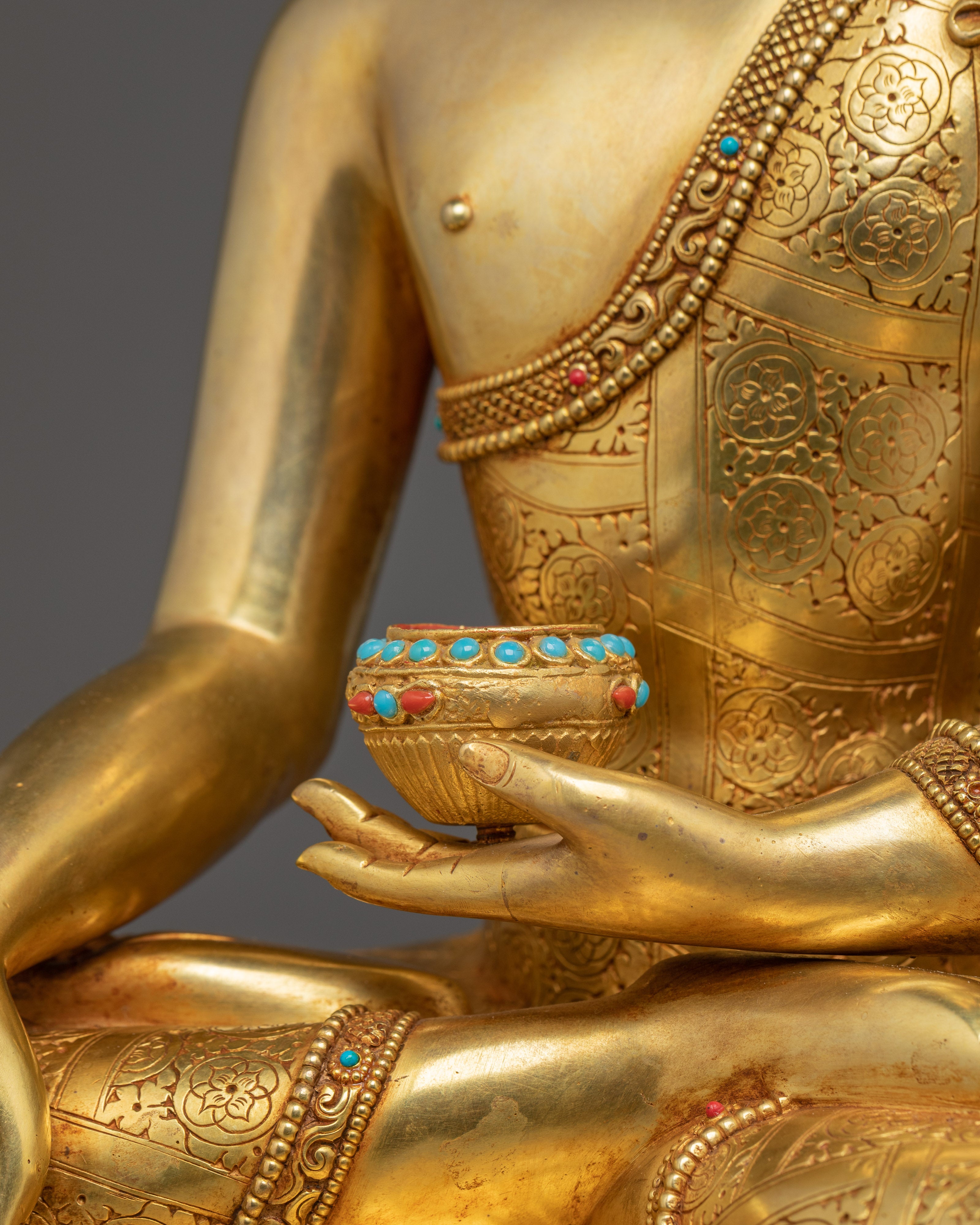 Shakyamuni Buddha Statue: Handmade Copper Statue