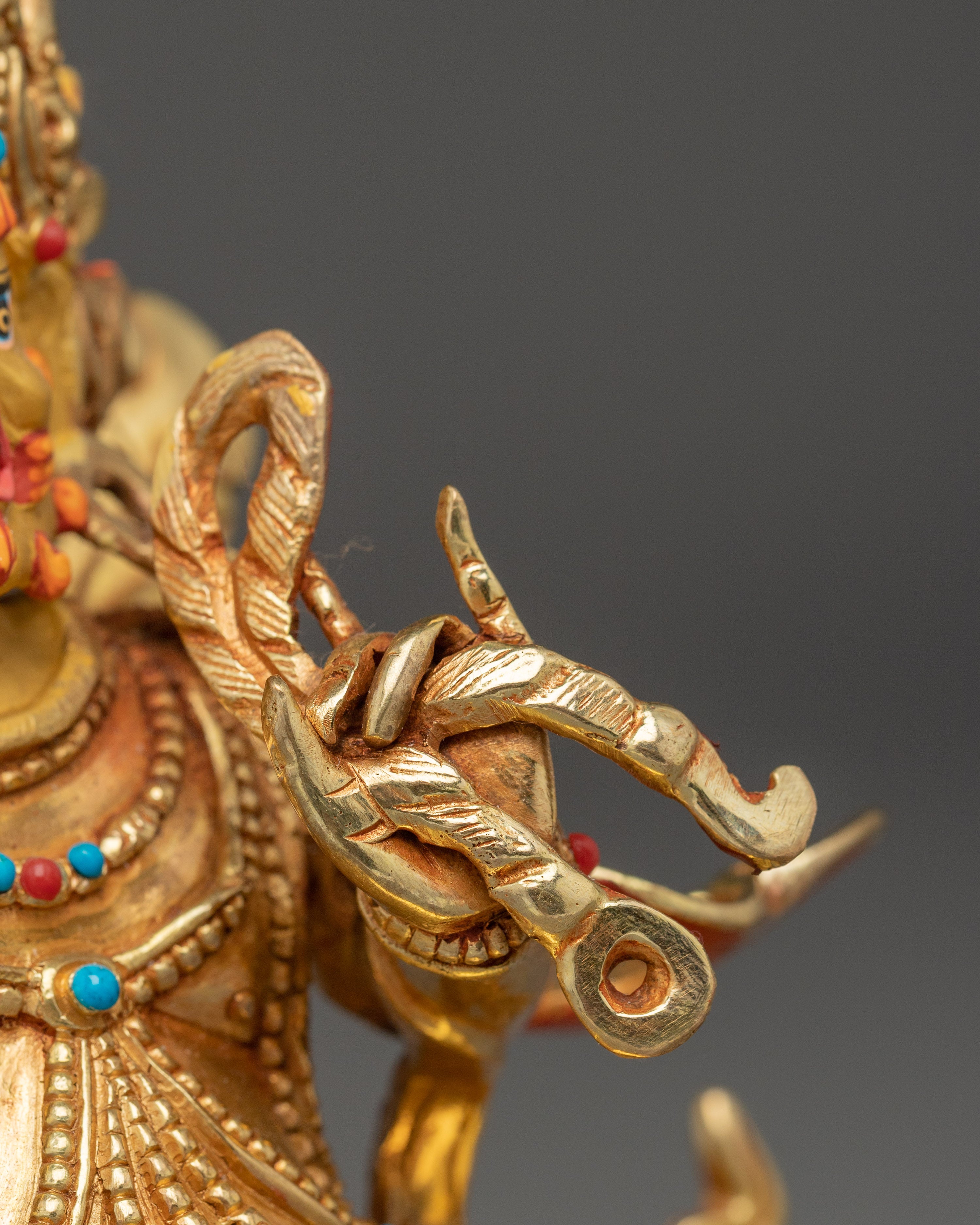 Vajrapani Gold Gilded Statue | Protector of the Buddha