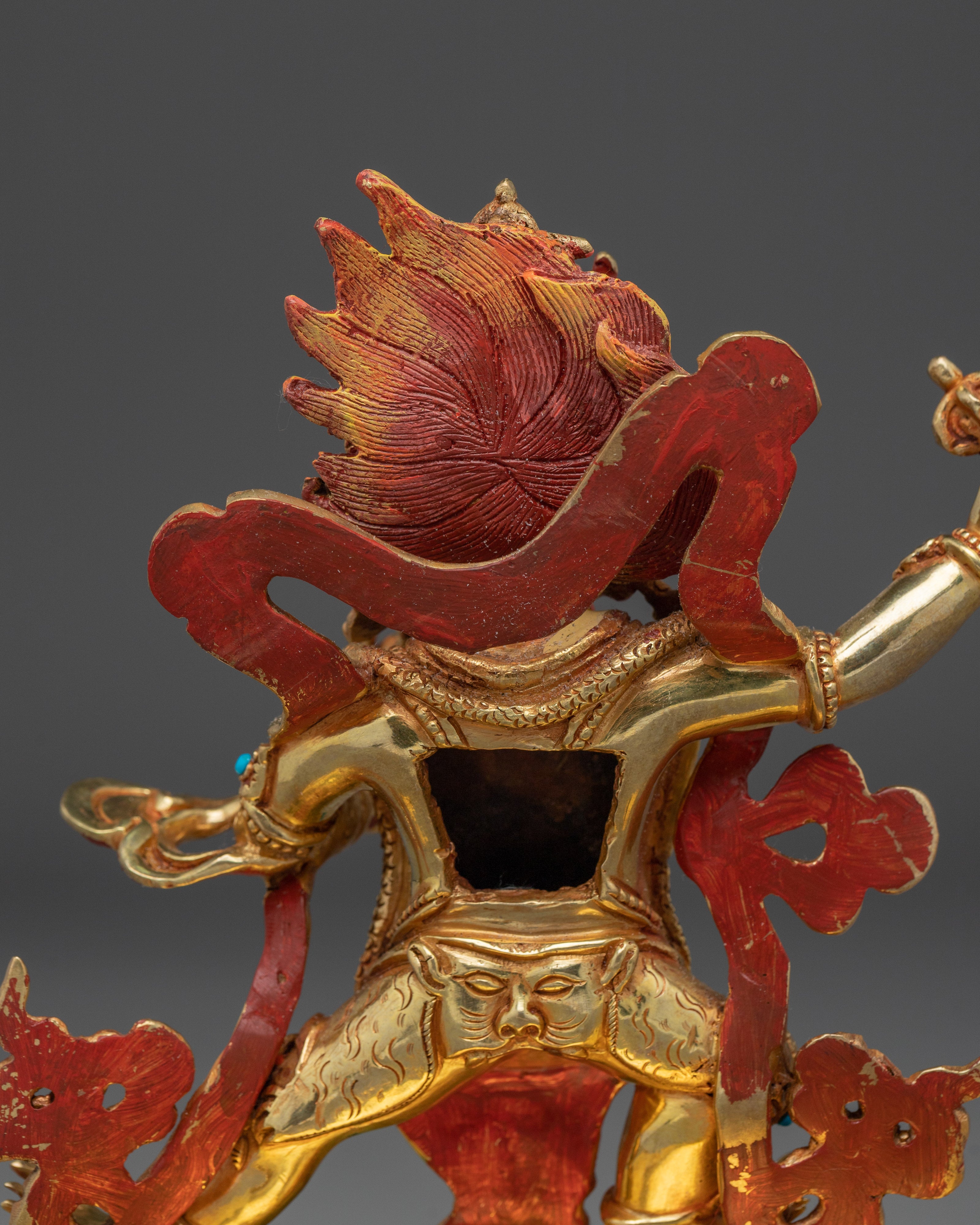 Vajrapani Gold Gilded Statue | Protector of the Buddha