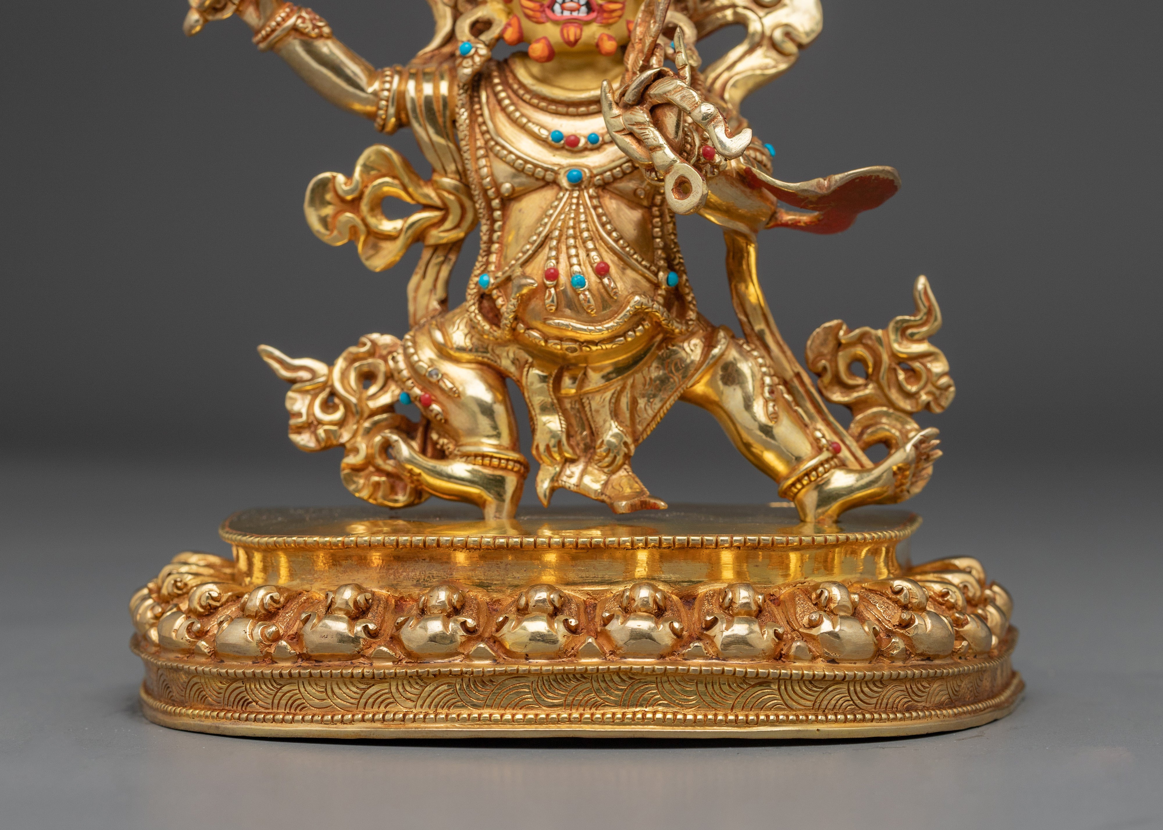 Vajrapani Gold Gilded Statue | Protector of the Buddha