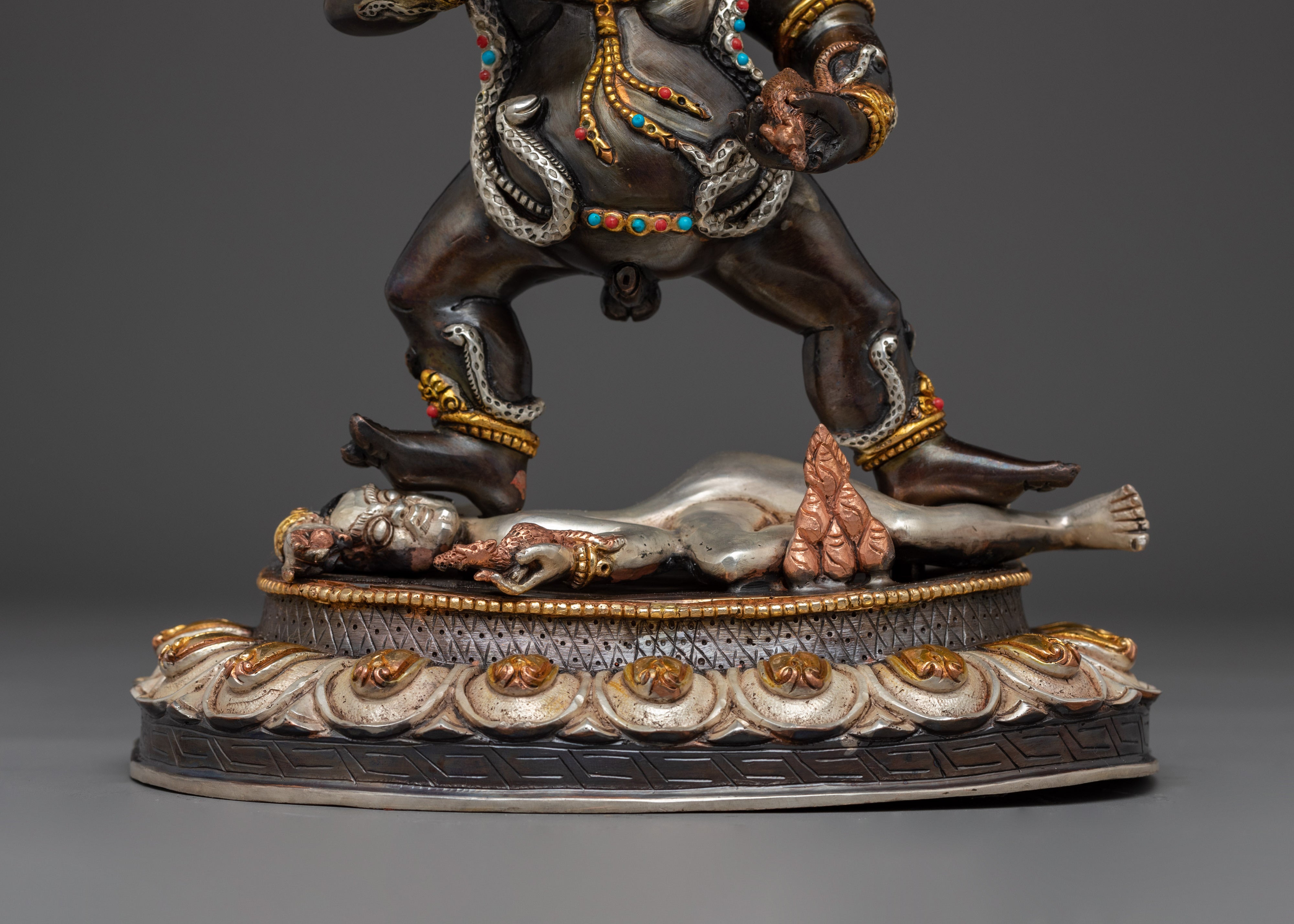 Black Dzambhala Statue: The Wealth Deity