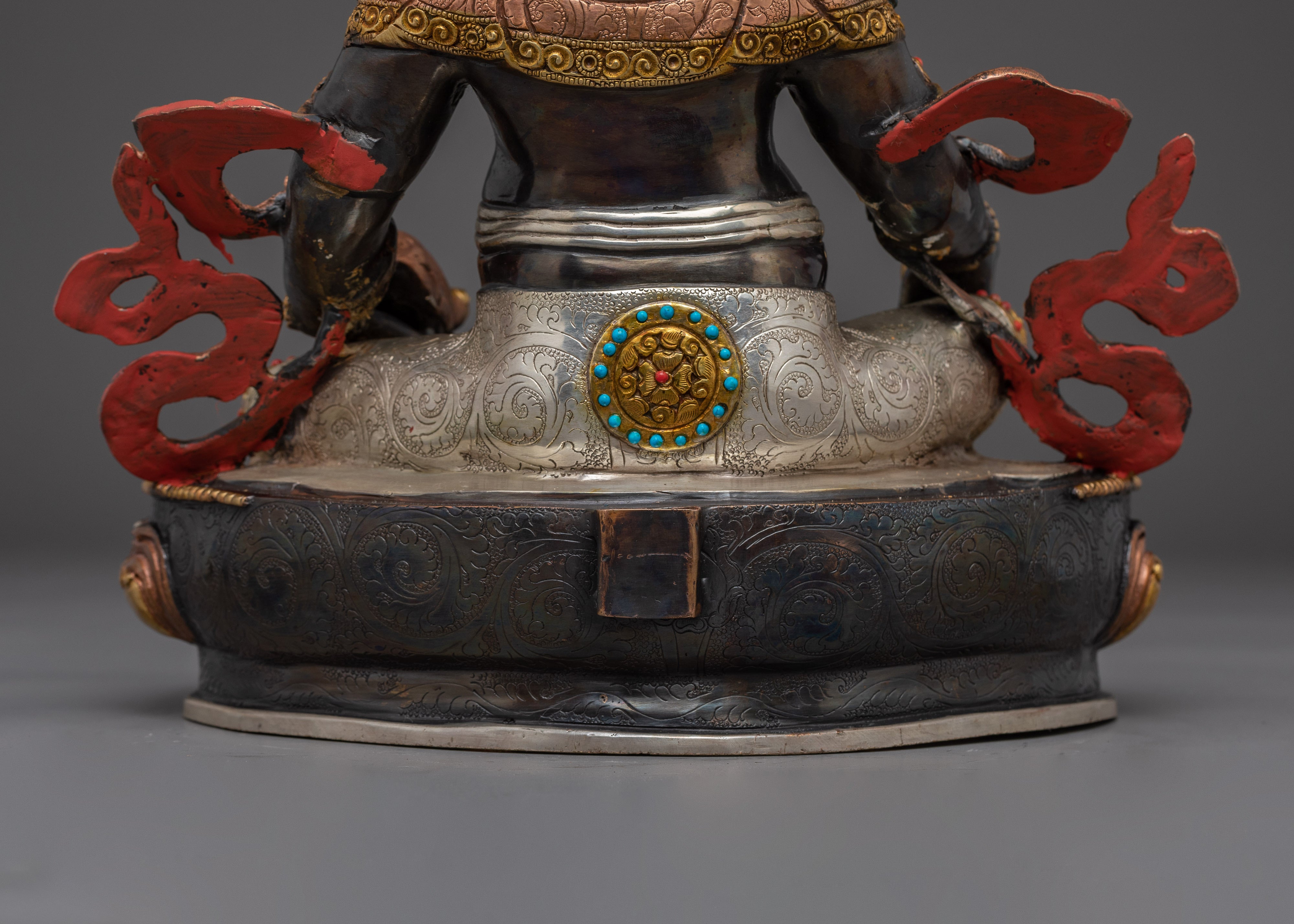 Copper Dzambhala Statue: Buddhist Wealth Deity