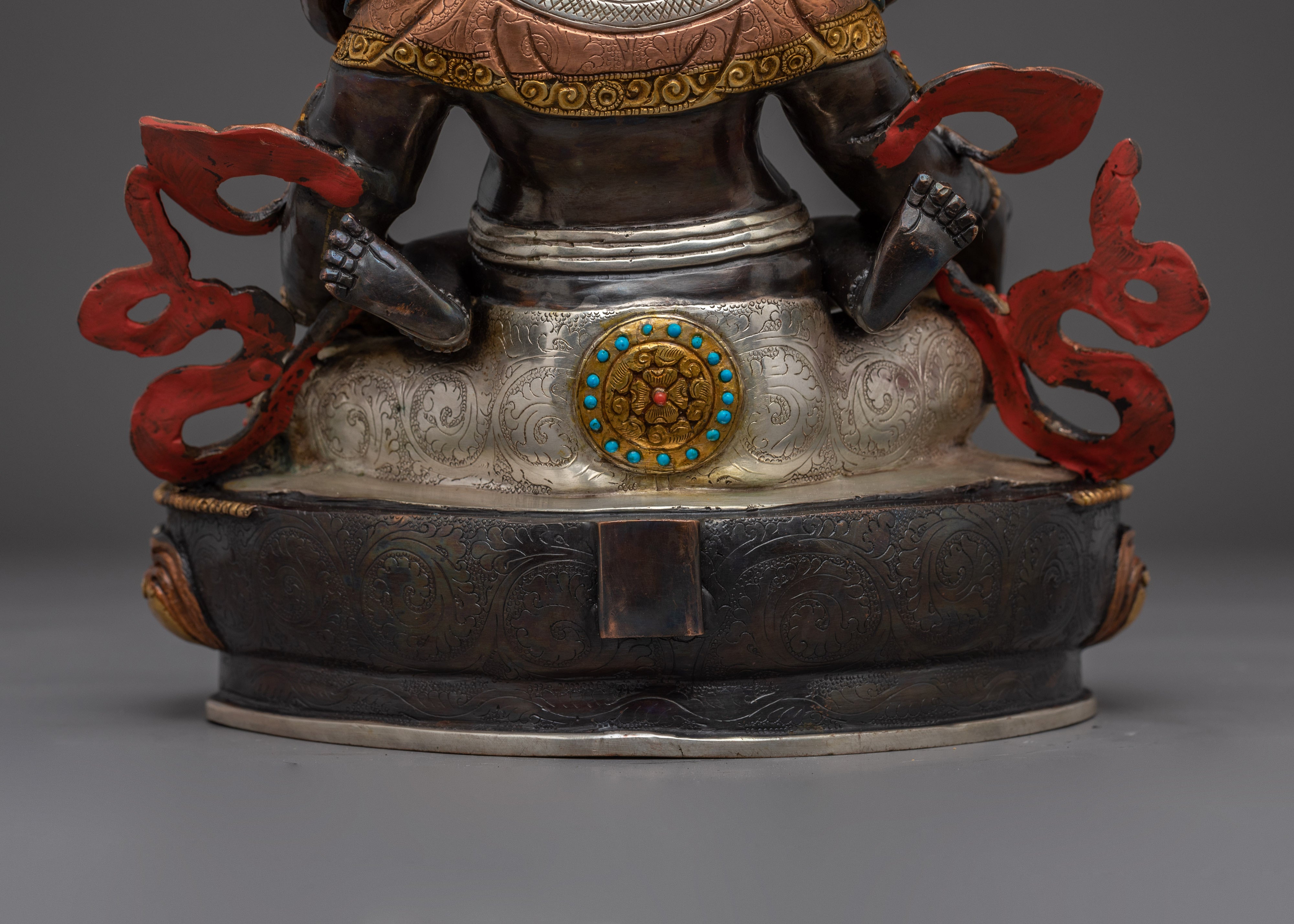 Green Dzambhala Statue: Wealth Deity