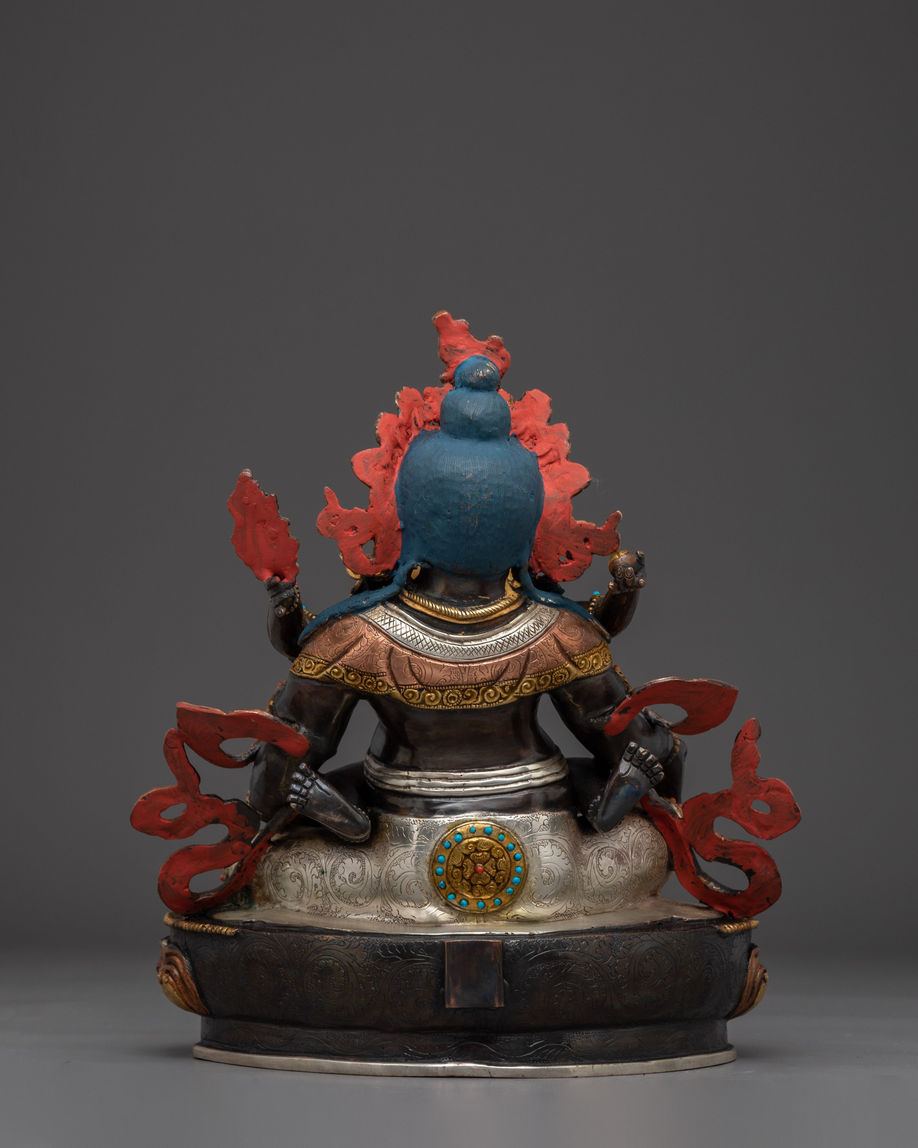 Green Dzambhala Statue: Wealth Deity