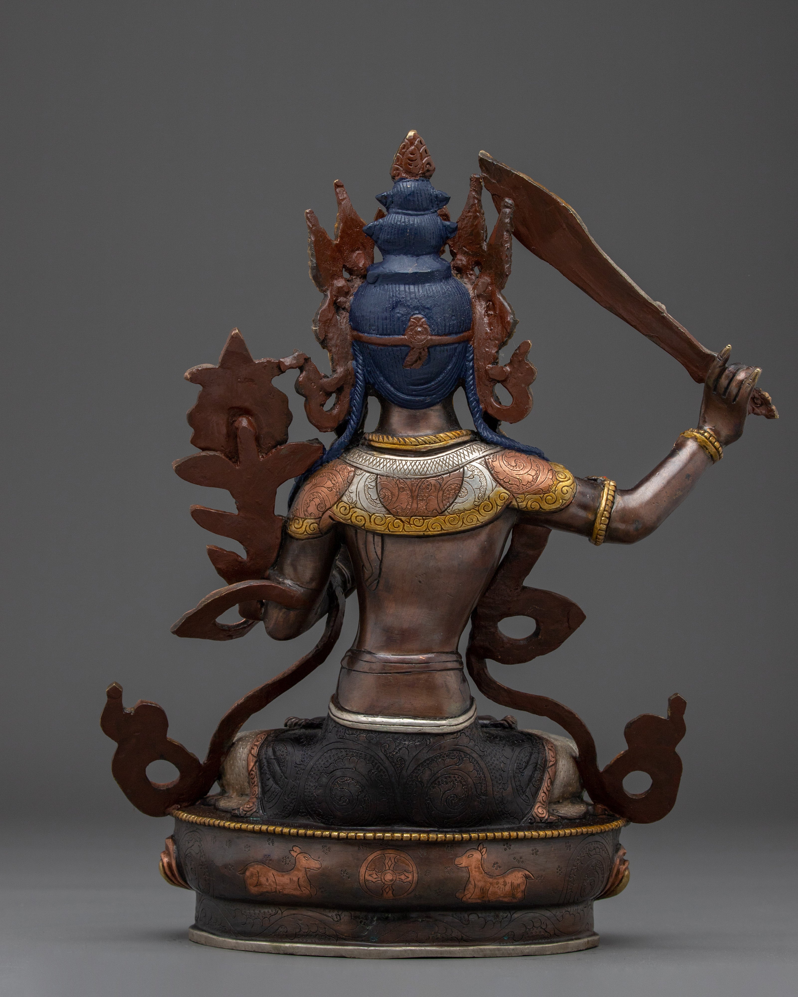 Handmade Manjushri Statue: The Bodhisattva of Wisdom