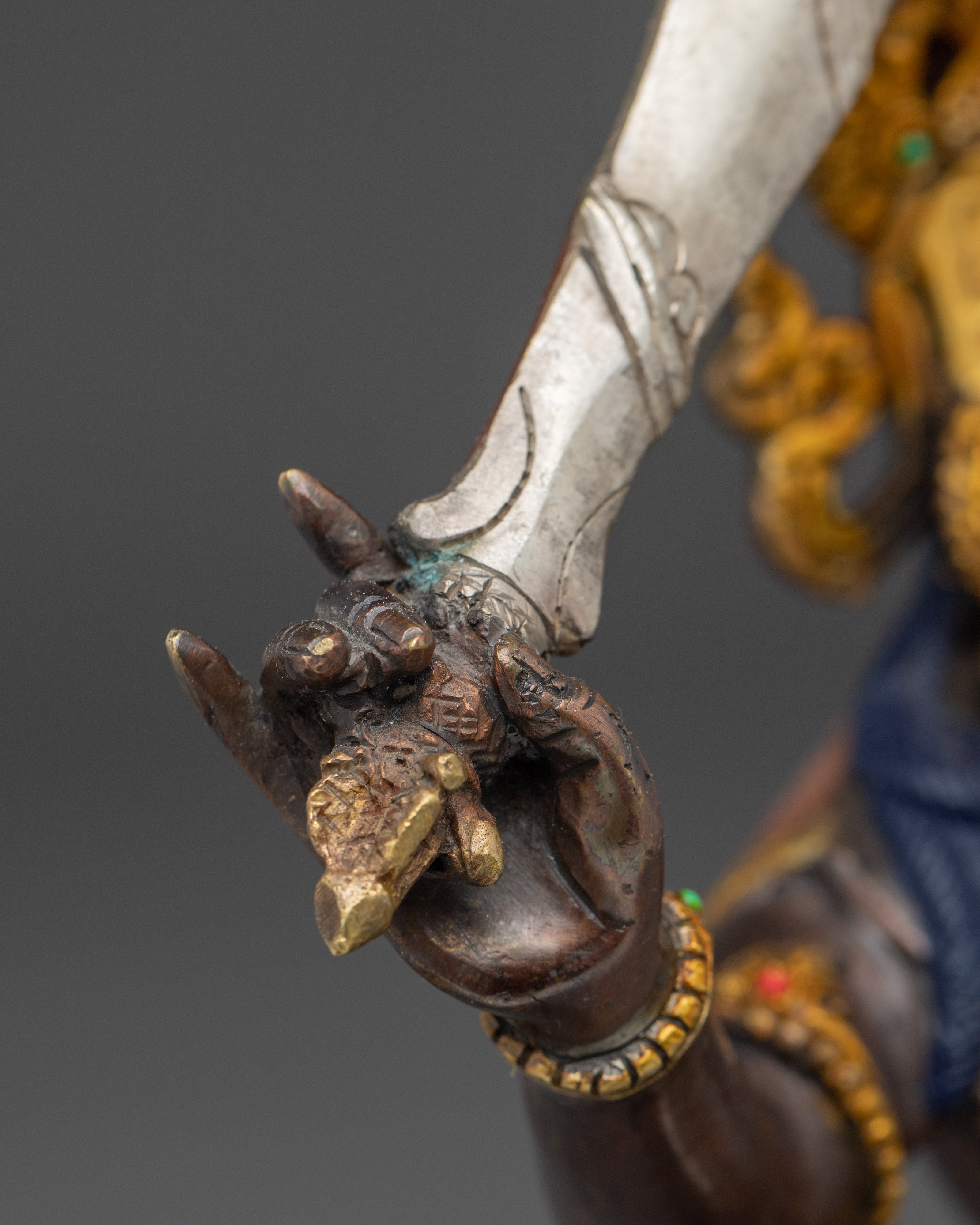 Handmade Manjushri Statue: The Bodhisattva of Wisdom