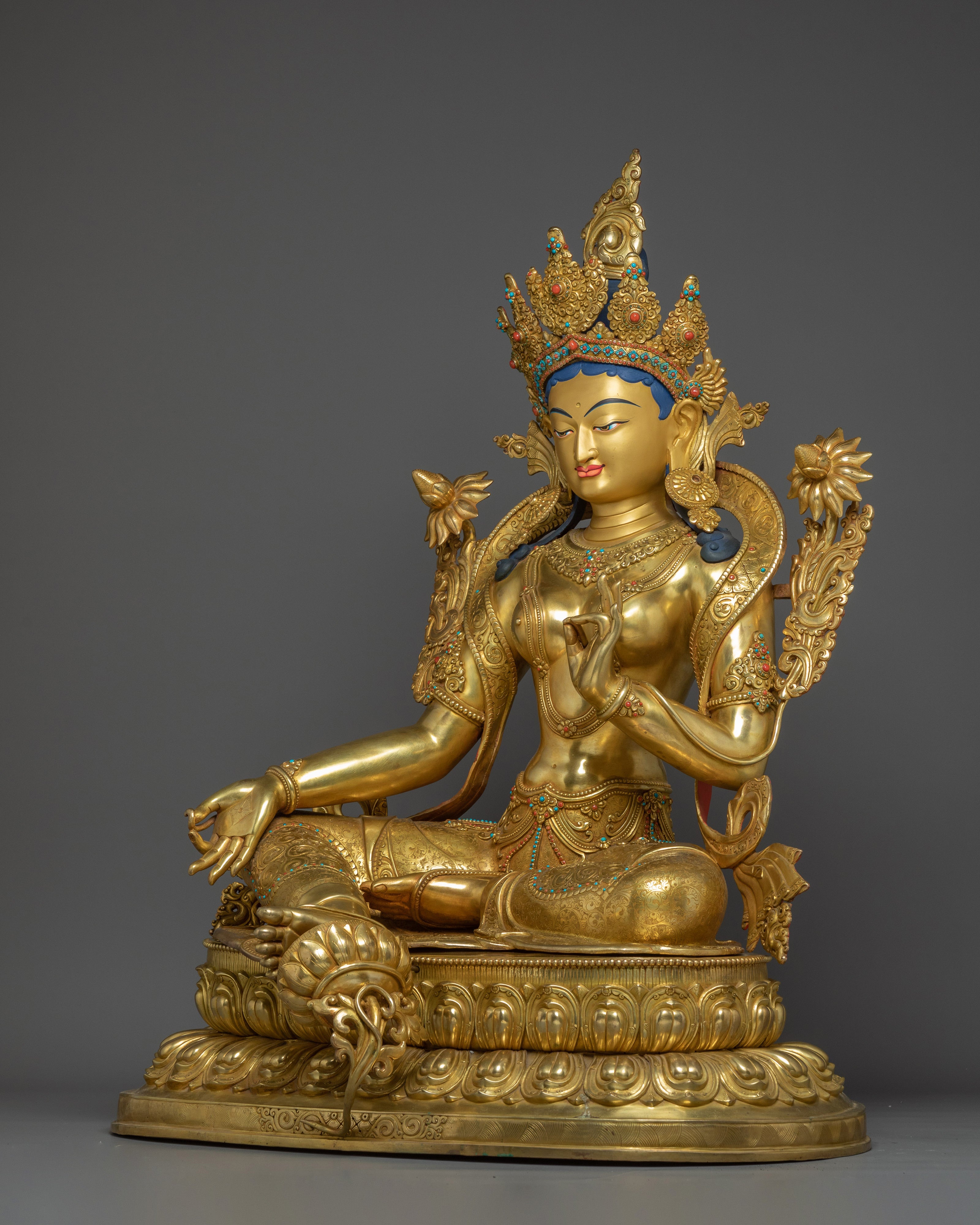 81.5cm Green Tara Statue | Mother of the Liberation