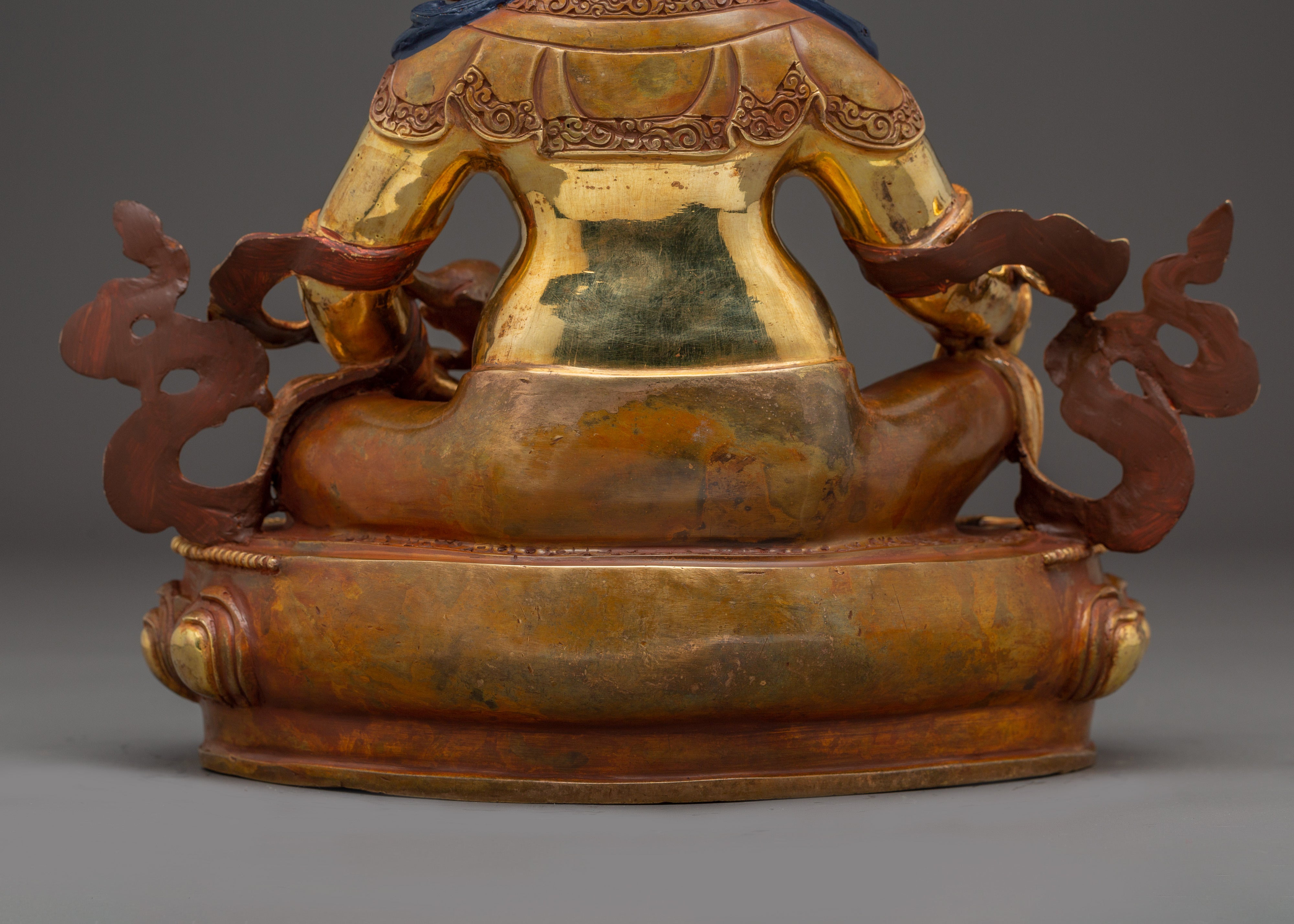 Dzambhala, Deity of Wealth and Prosperity | Gold Gilded Tibetan Statue