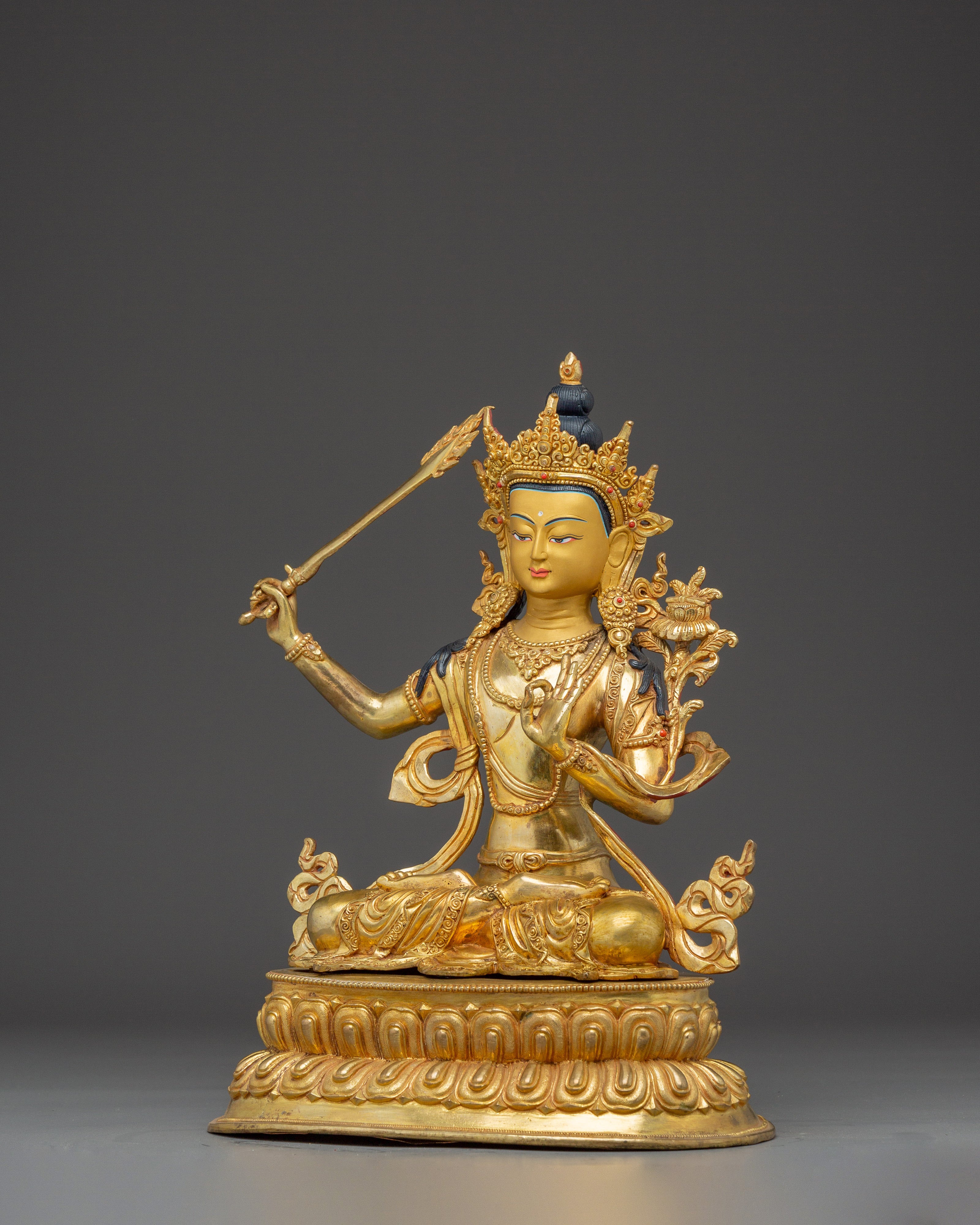 Manjushri Statue: Embodiment of Supreme Wisdom