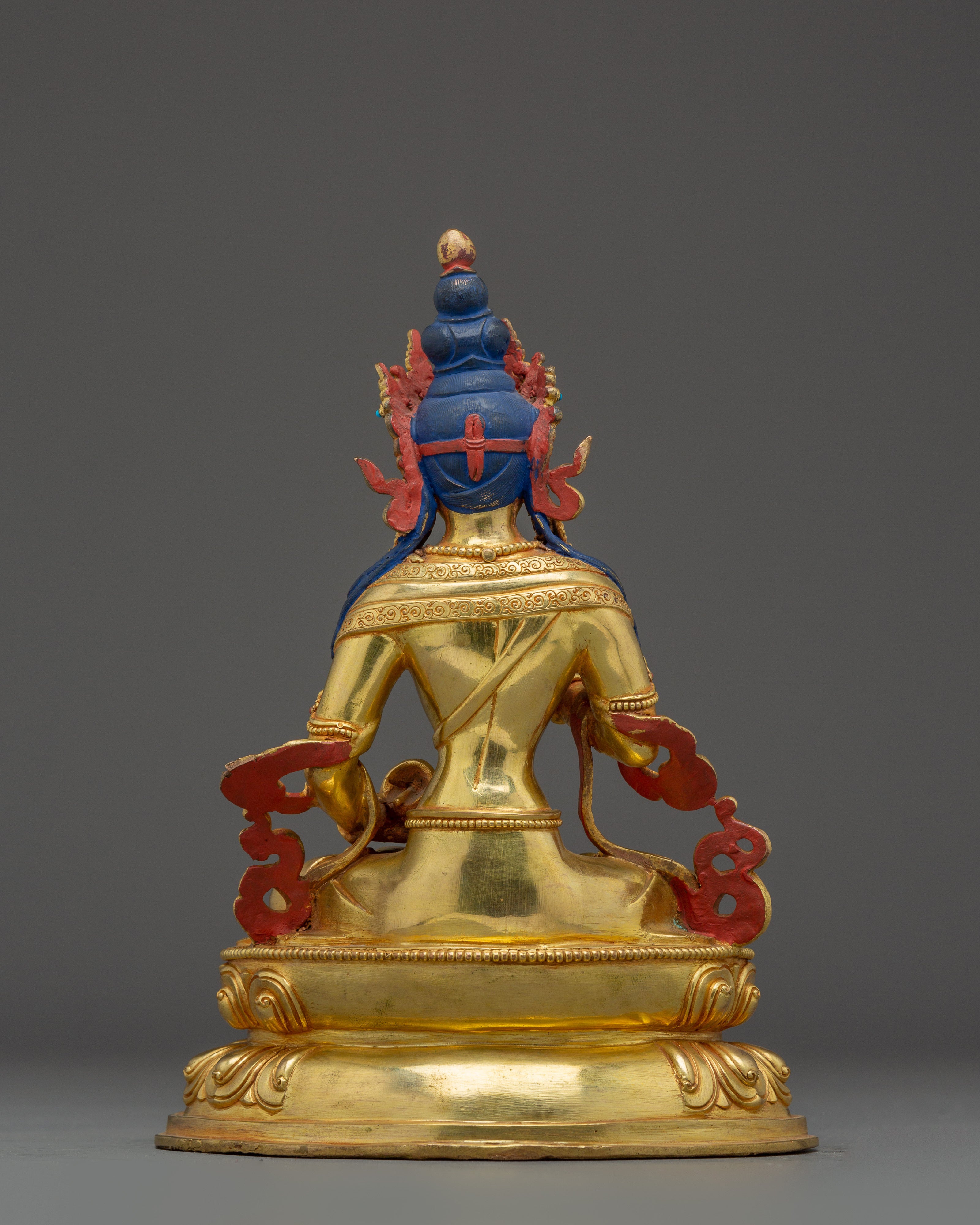 Vajrasattva with 24K Gold Gilding and Gemstones | Perfect for Meditation