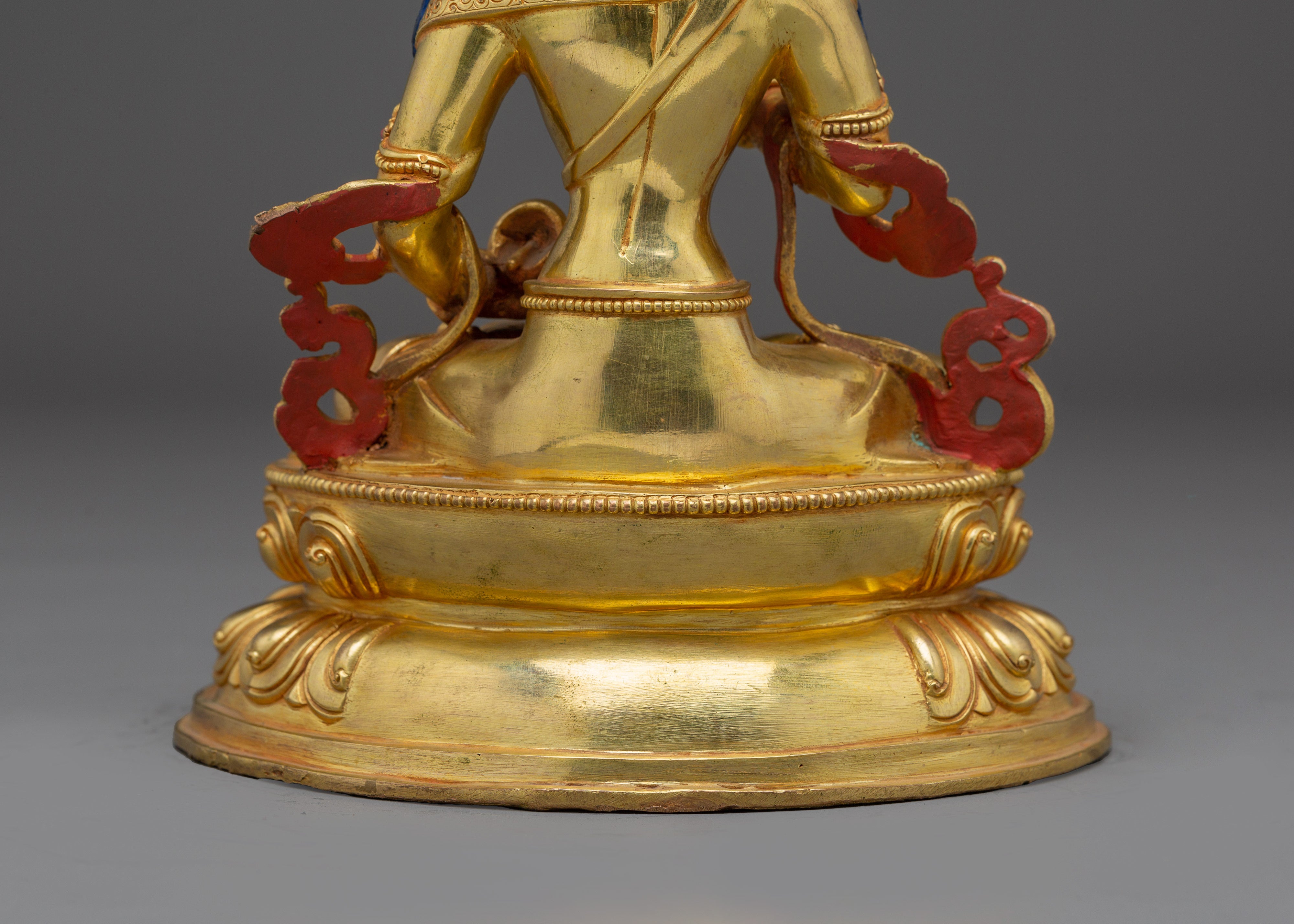 Vajrasattva with 24K Gold Gilding and Gemstones | Perfect for Meditation