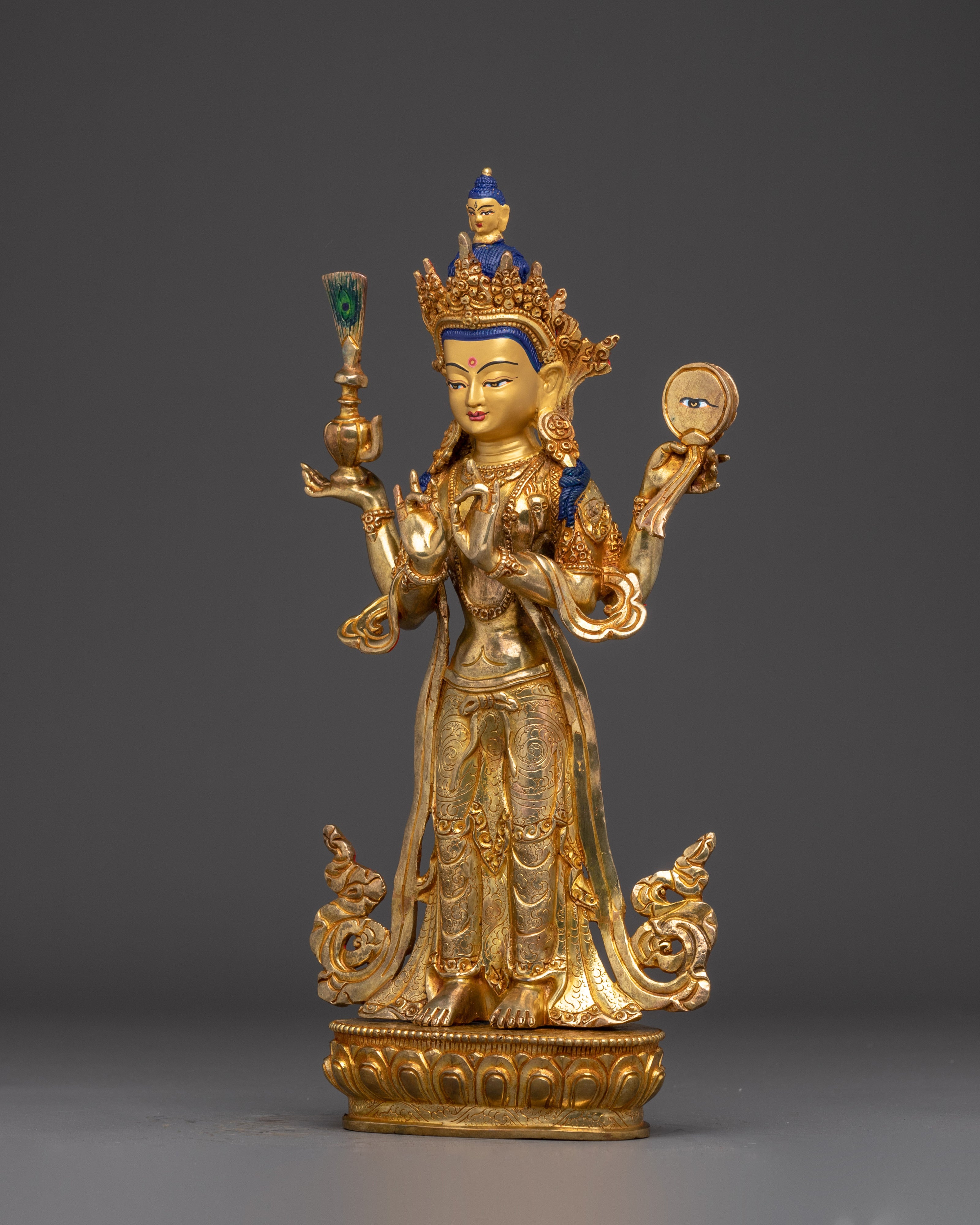 Sacred Lokeshvara Sculpture | Bodhisattva of Infinite Compassion