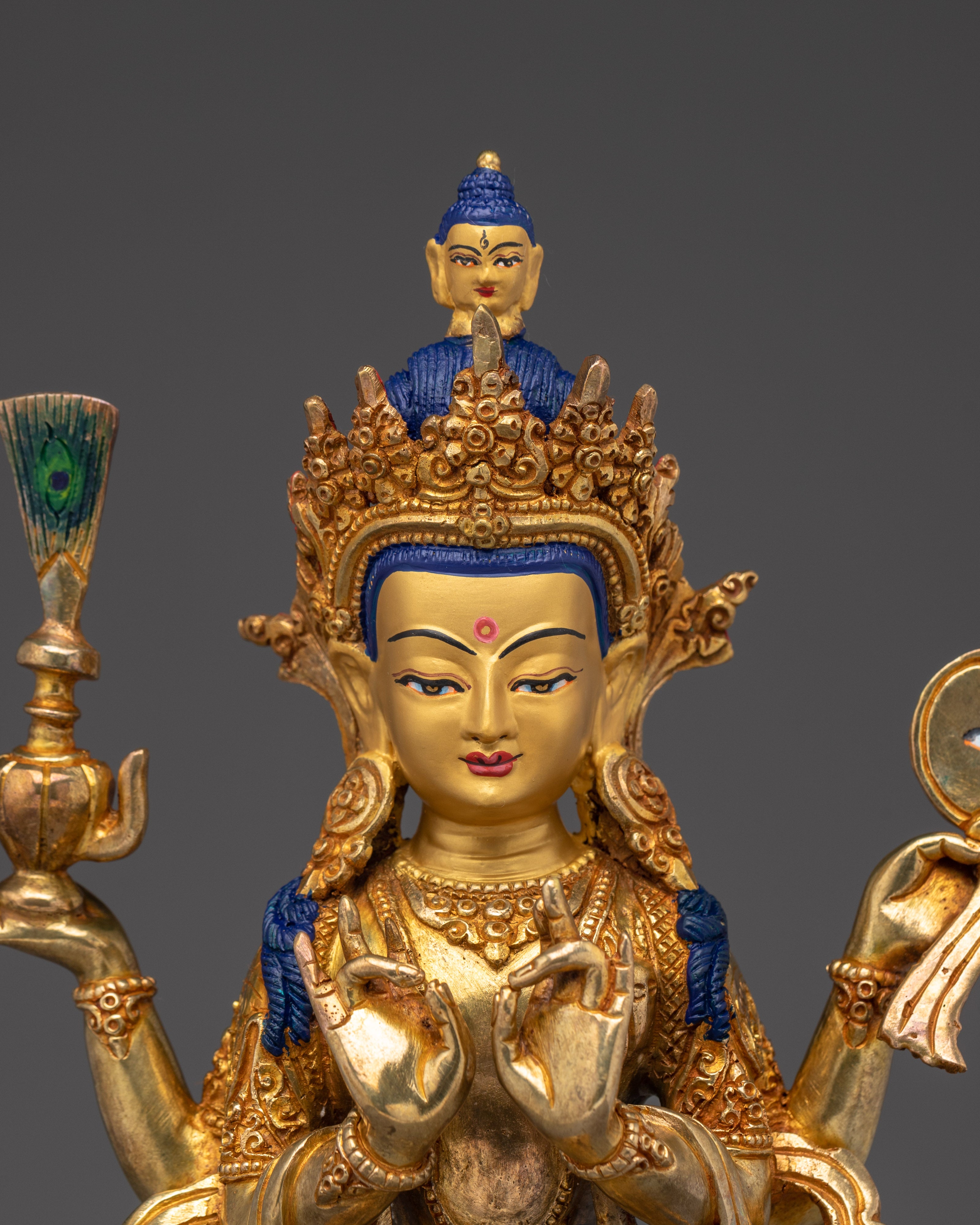Sacred Lokeshvara Sculpture | Bodhisattva of Infinite Compassion