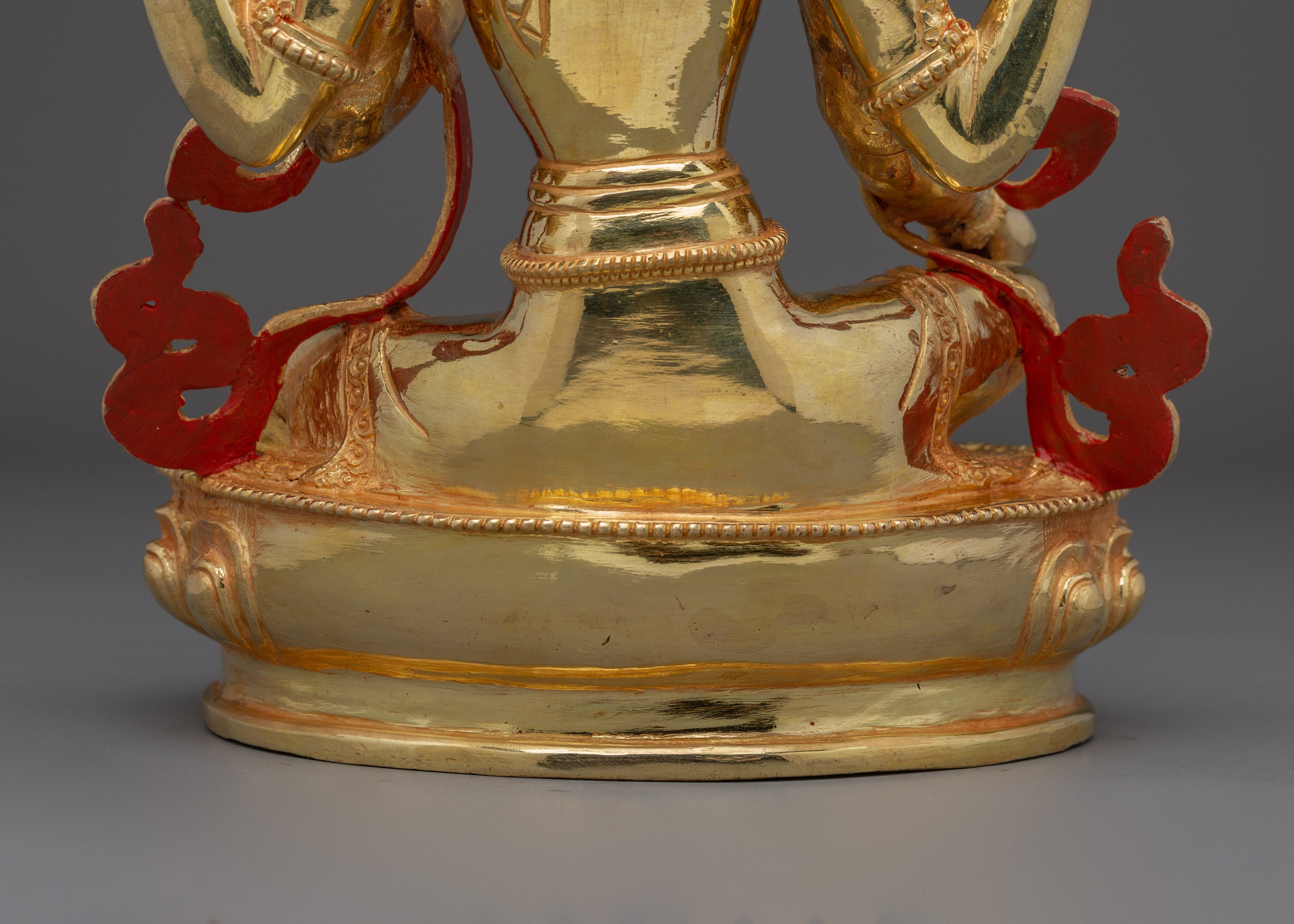 Laxmi Gold Gilded Copper Sculpture | Goddess of Wealth & Prosperity