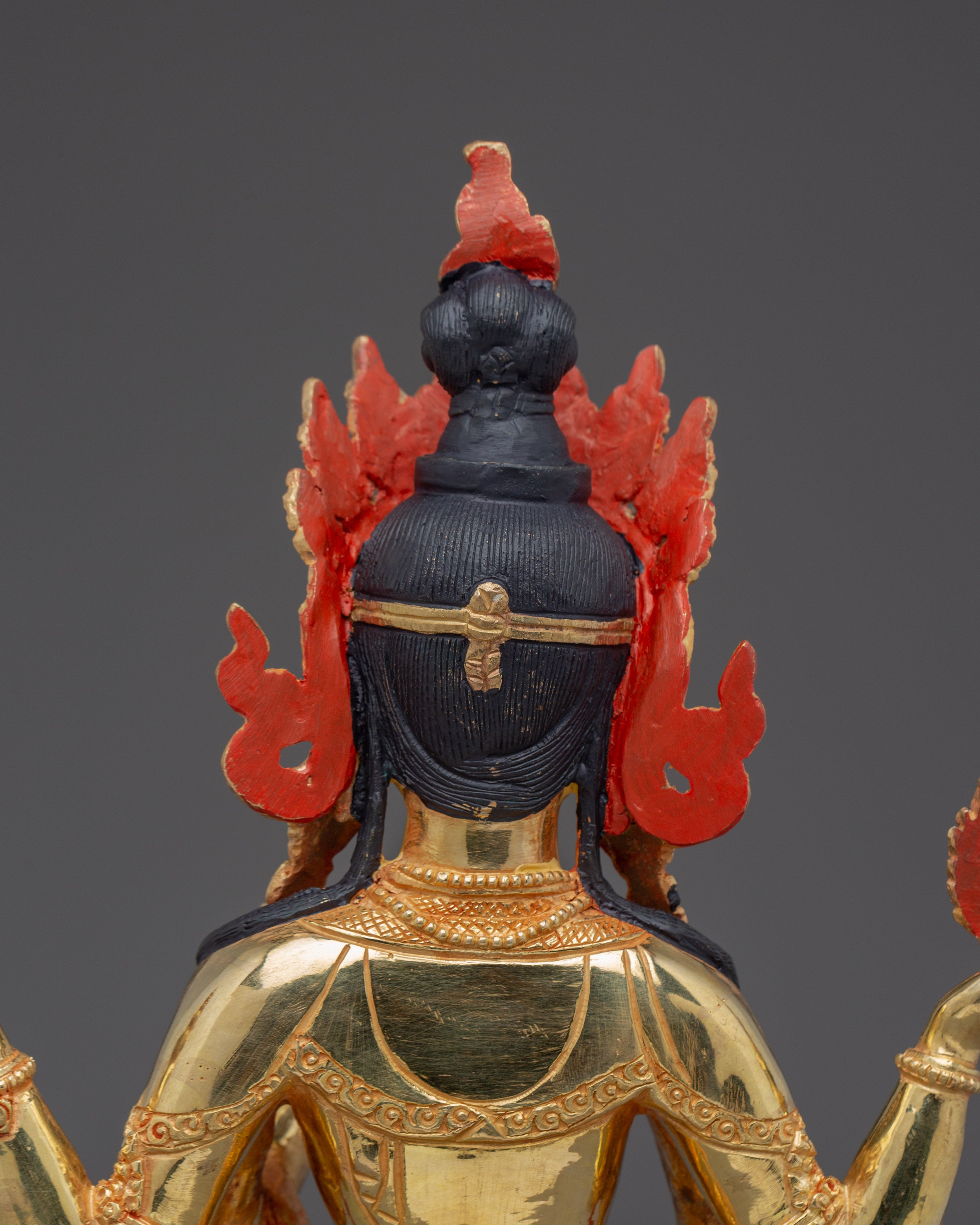 Laxmi Gold Gilded Copper Sculpture | Goddess of Wealth & Prosperity