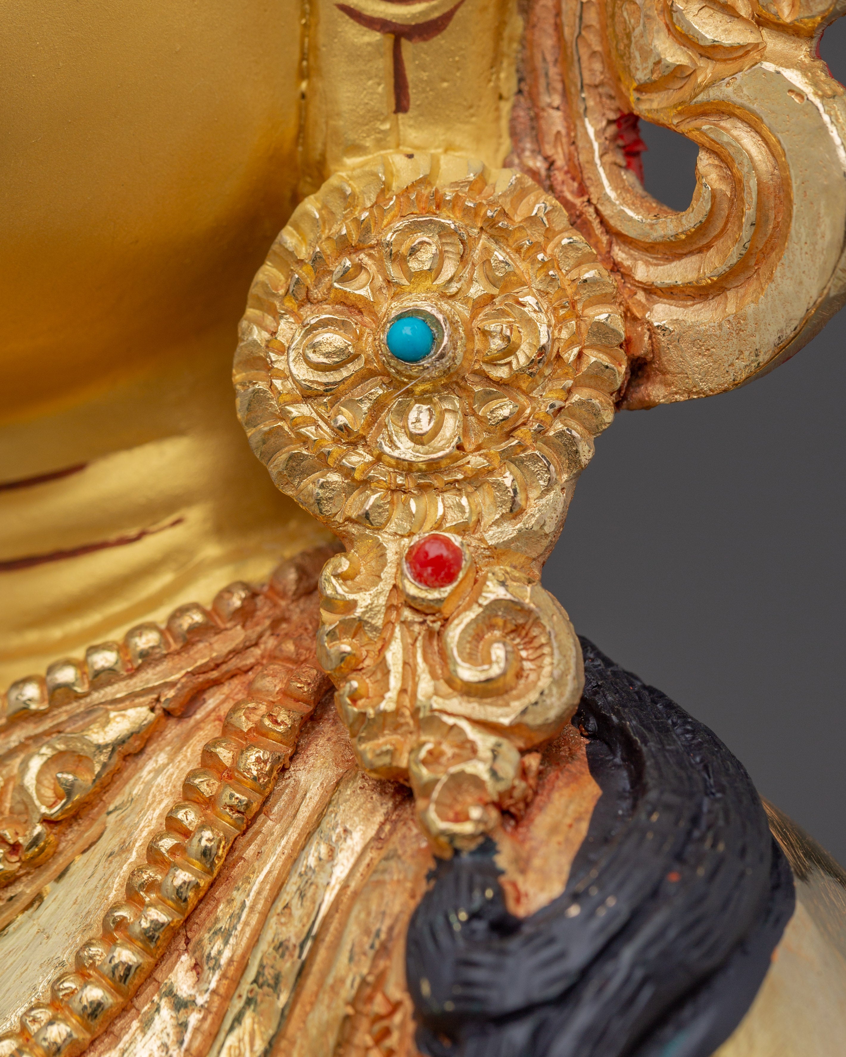 Laxmi Gold Gilded Copper Sculpture | Goddess of Wealth & Prosperity