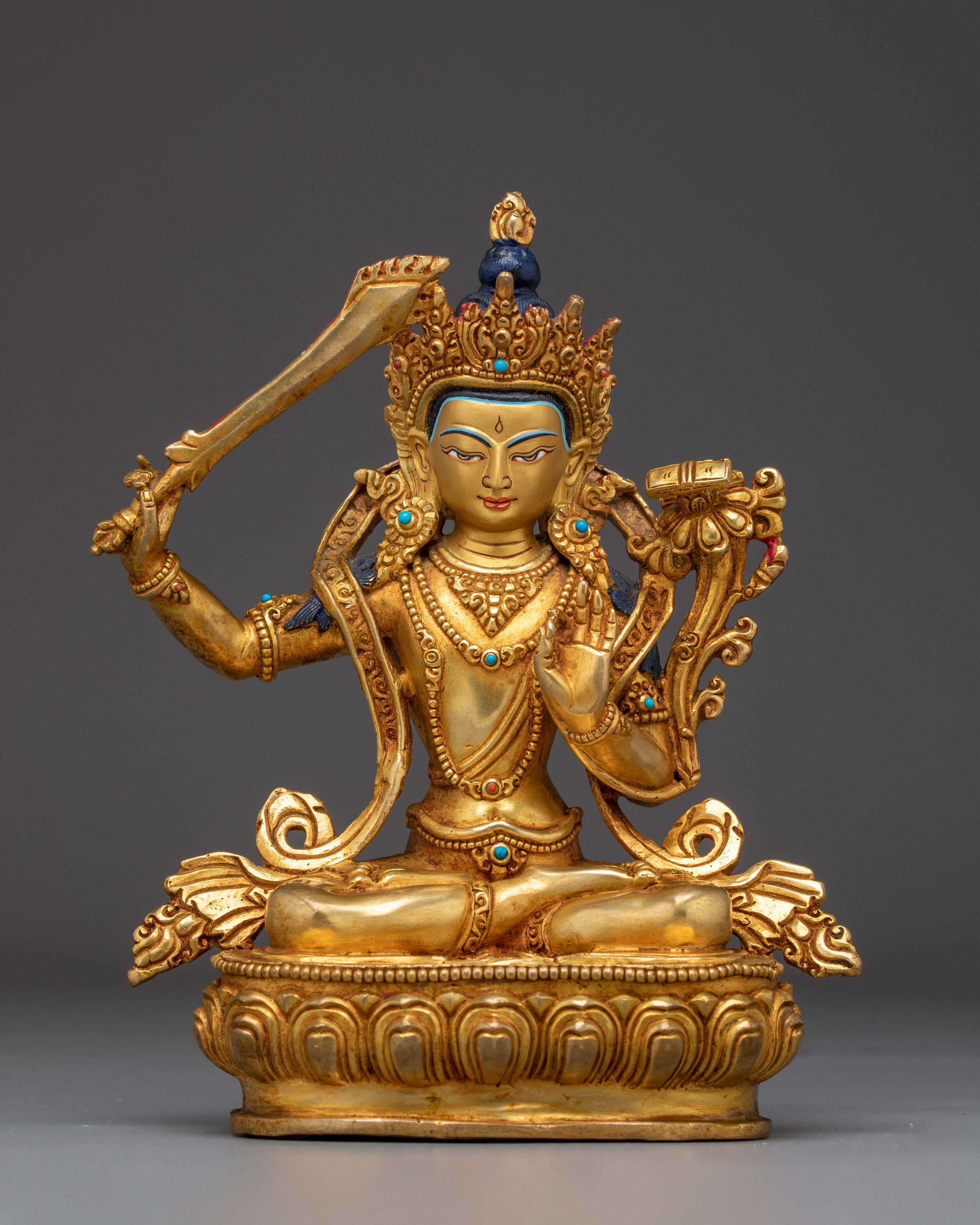 Golden Bodhisattva Statue Set: Six Enlightened Beings