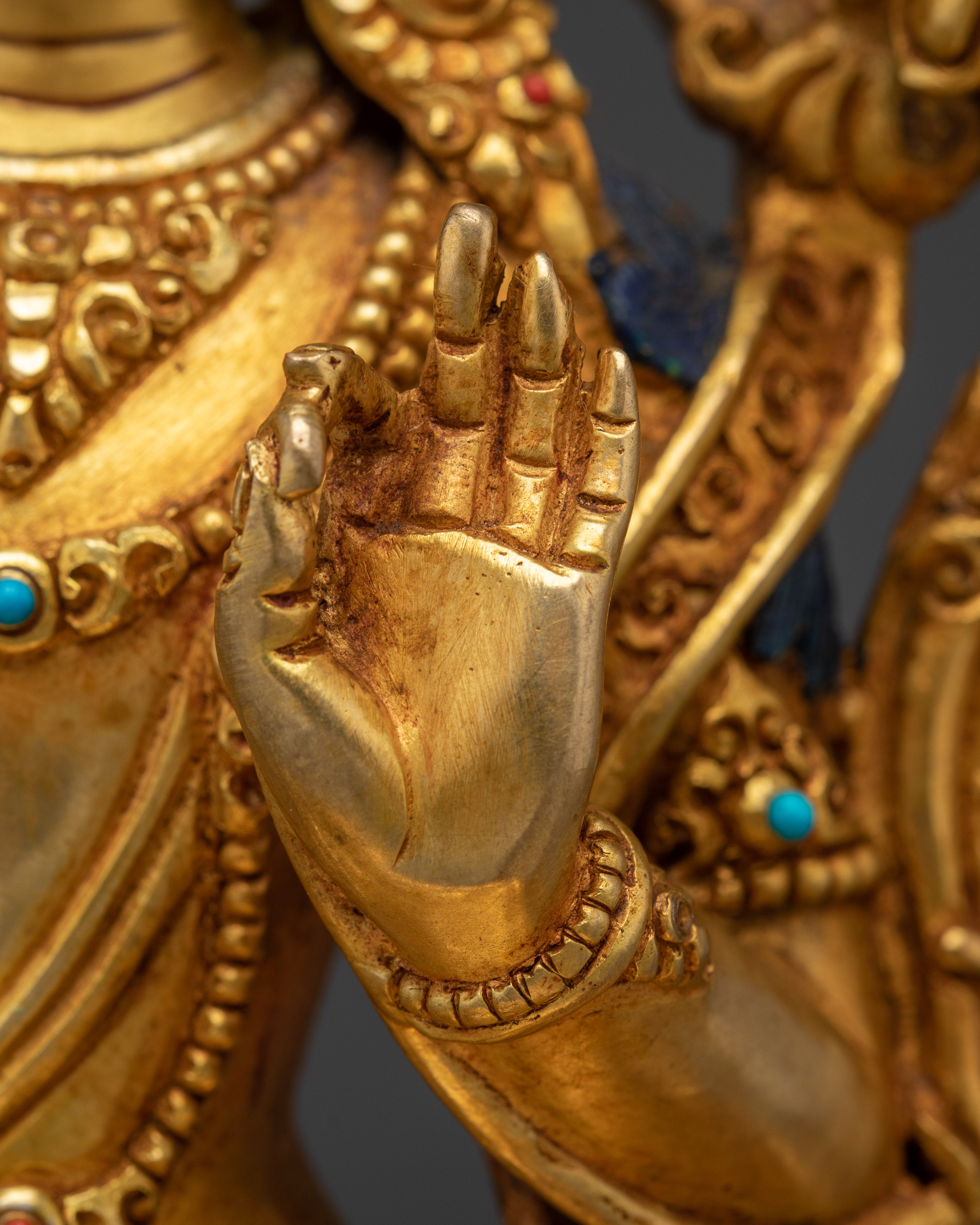 Golden Bodhisattva Statue Set: Six Enlightened Beings