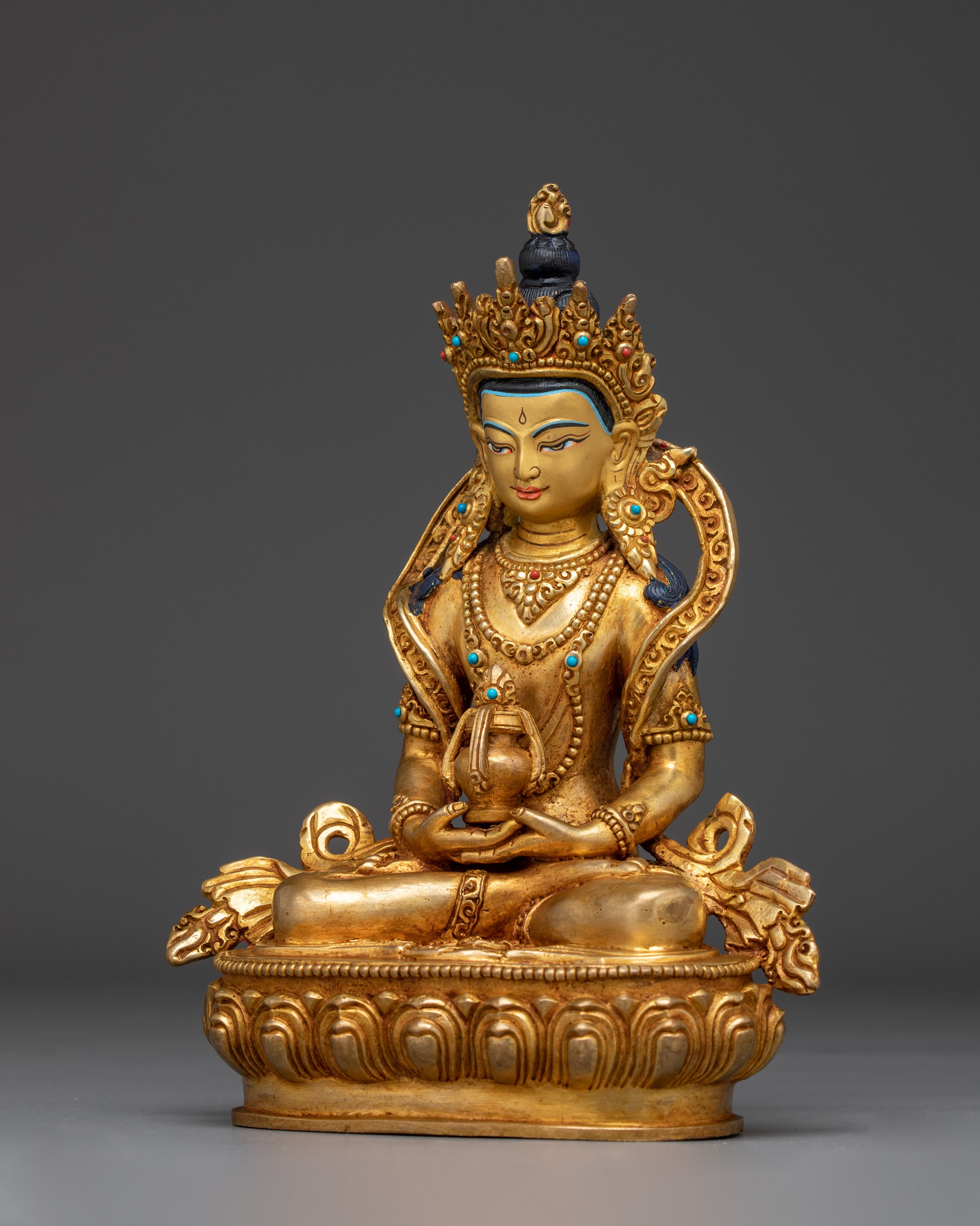Buddhist Longevity Deity Amitayus Art | Long Life Buddha