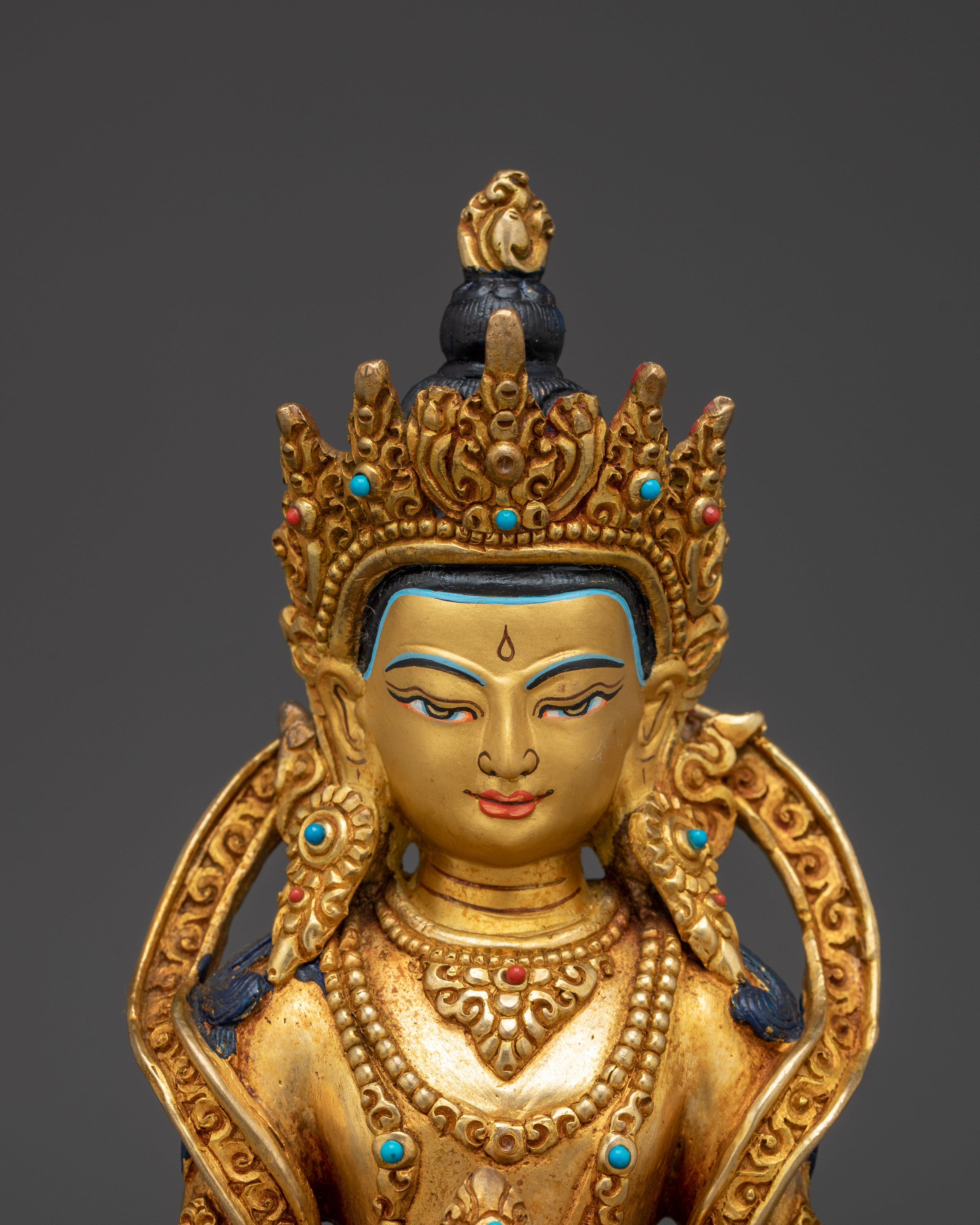 Buddhist Longevity Deity Amitayus Art | Long Life Buddha