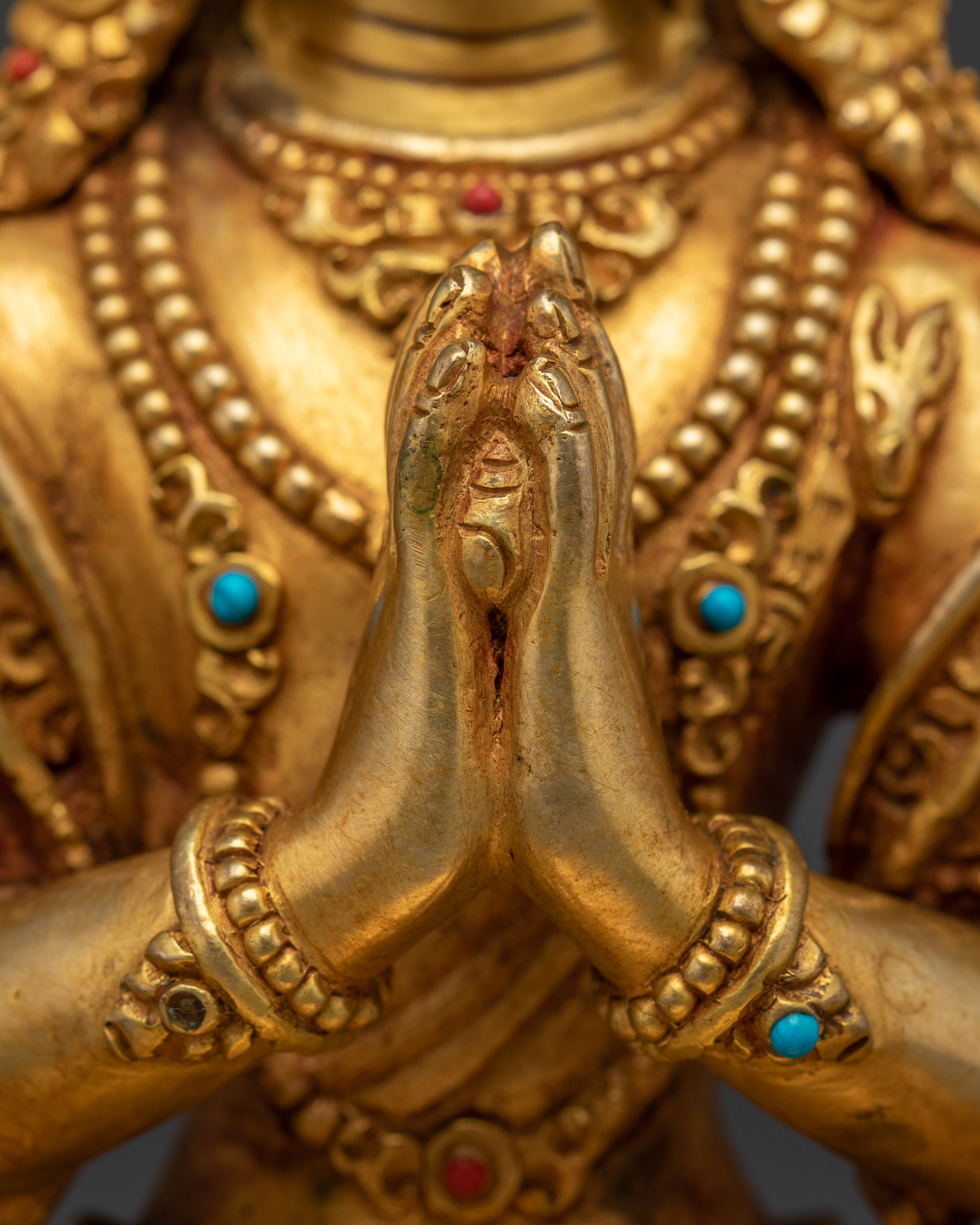 Golden Bodhisattva Statue Set: Six Enlightened Beings