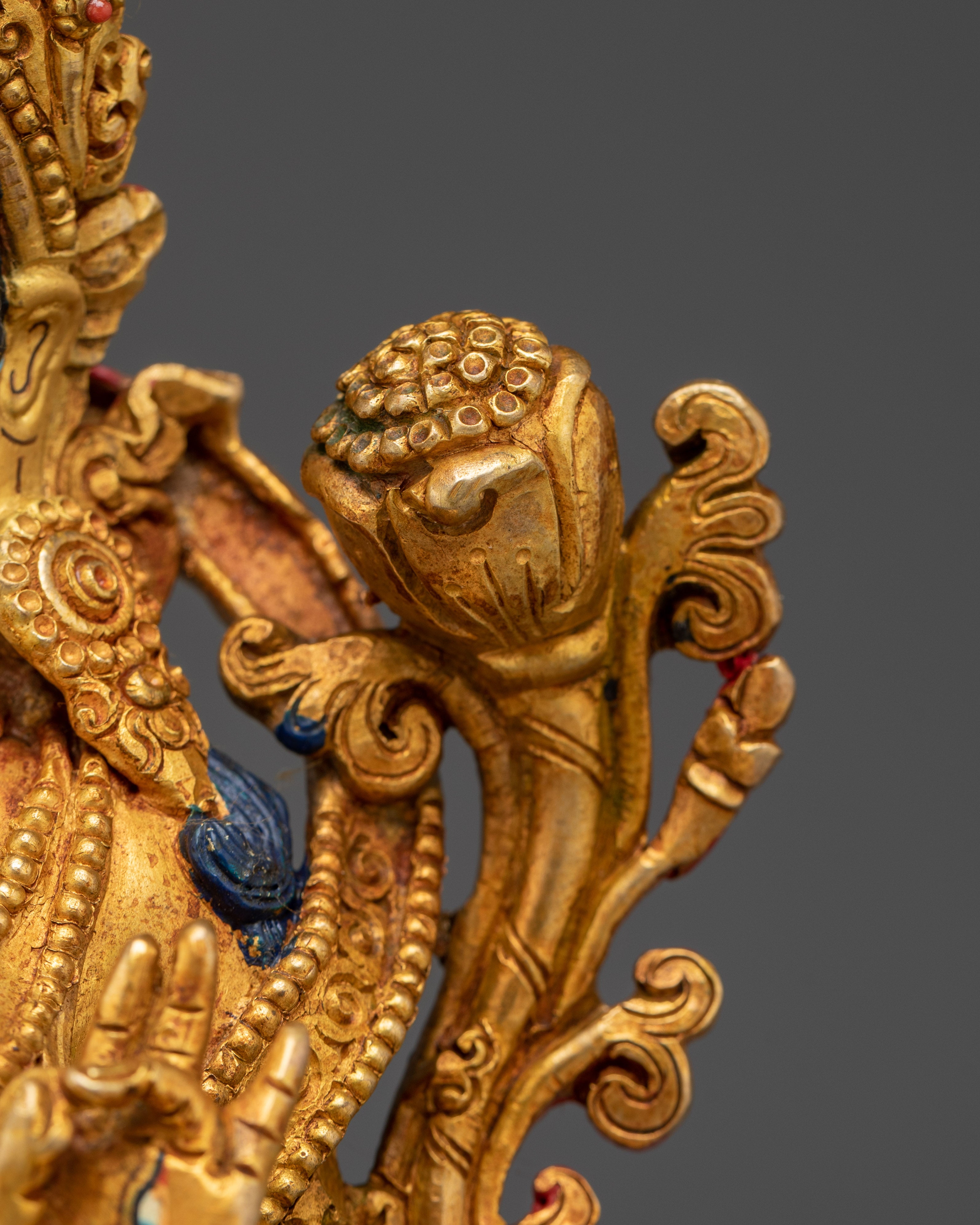 White Tara Buddha Art with 24K Gold Gilded | Spiritual Meditation & Altar Decor