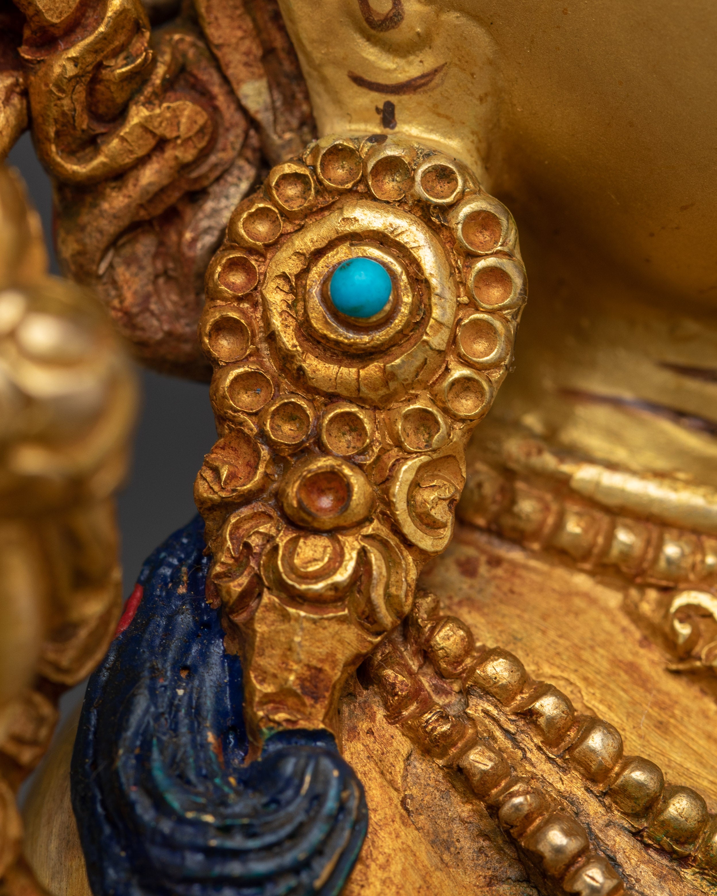 White Tara Buddha Art with 24K Gold Gilded | Spiritual Meditation & Altar Decor