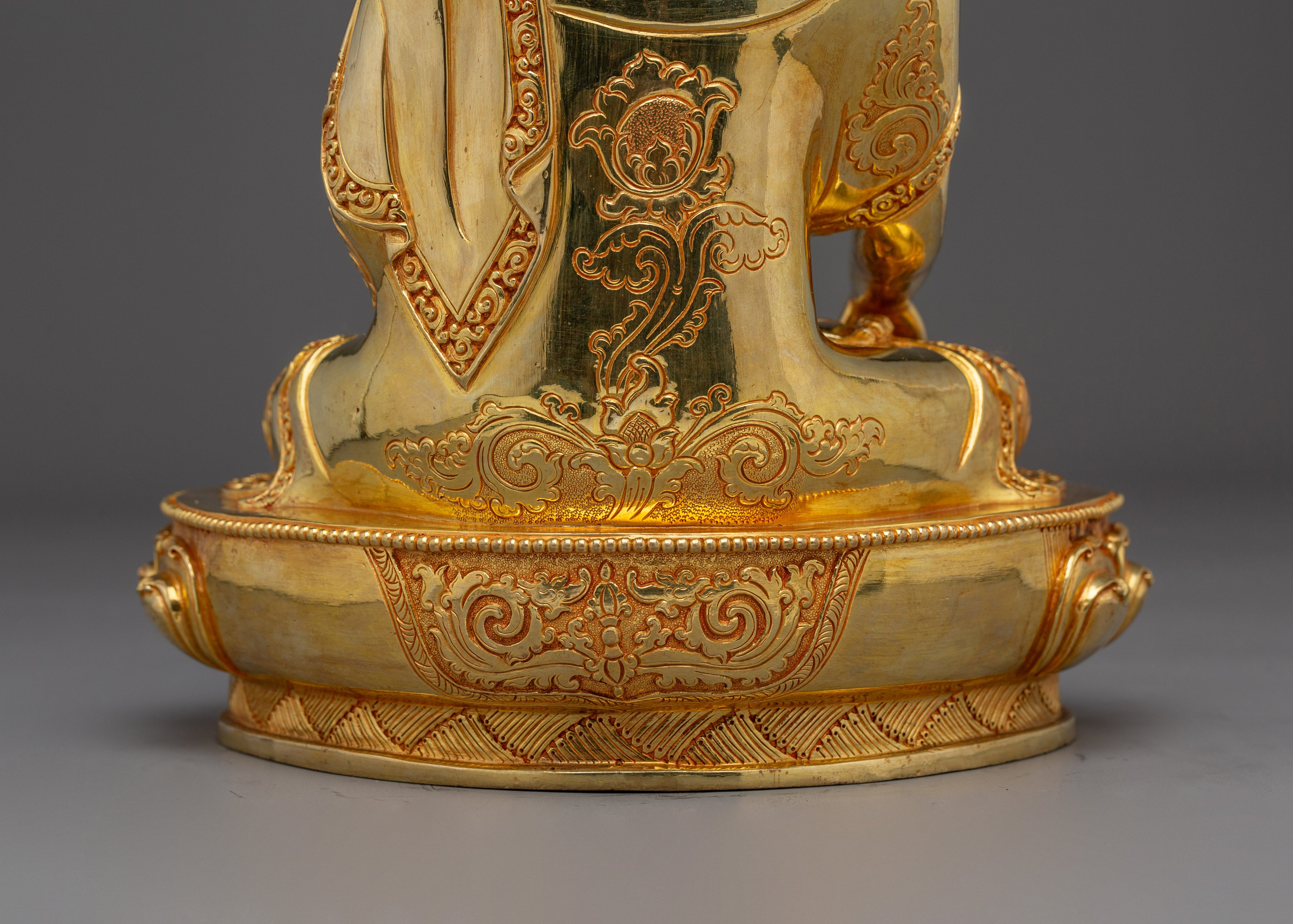 Shakyamuni Buddha Art, Historical Enlightened One | Gold-Gilded Sculpture for Peace