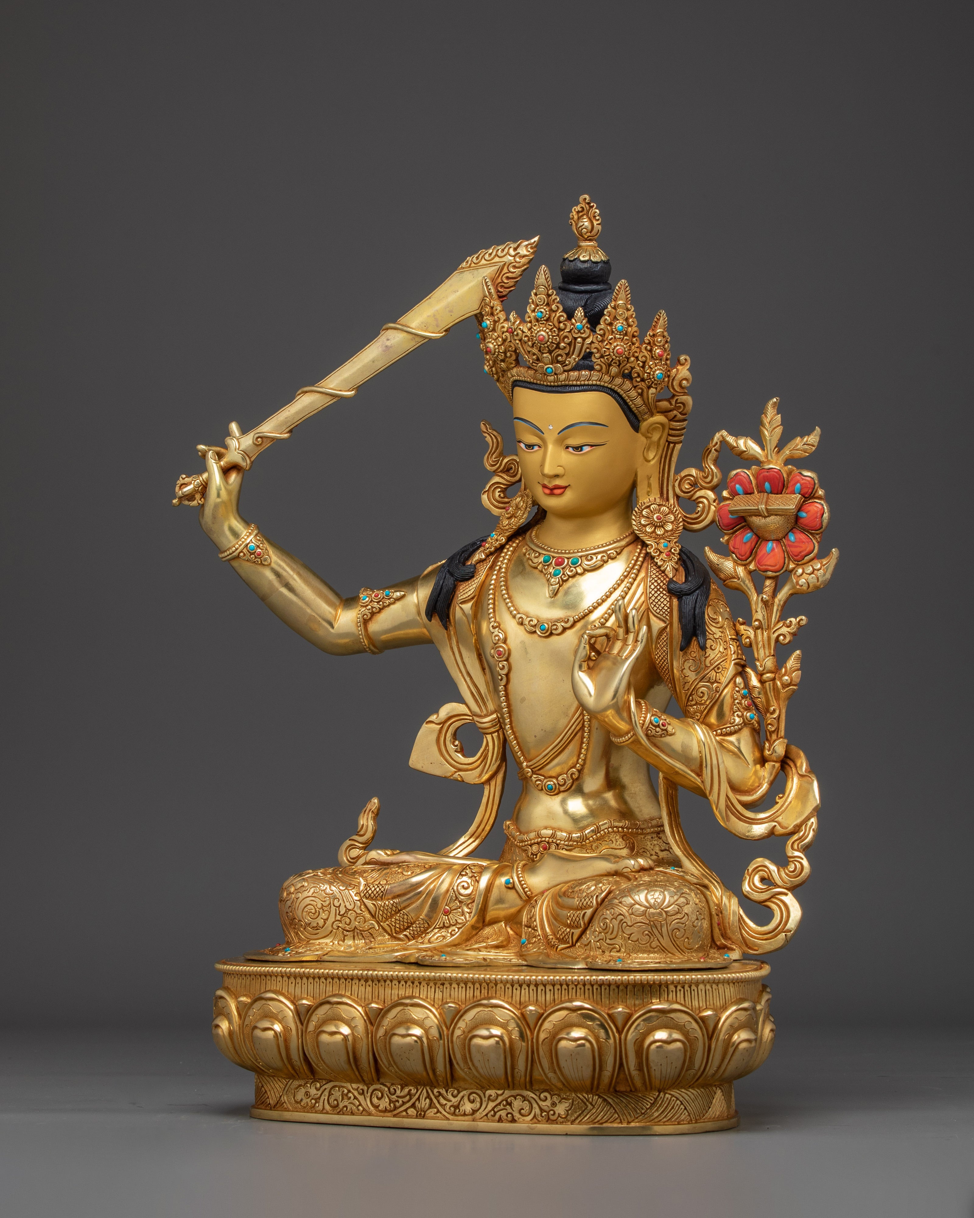 Path of Wisdom with Manjushri Artwork | Symbol of Transcendent Insight