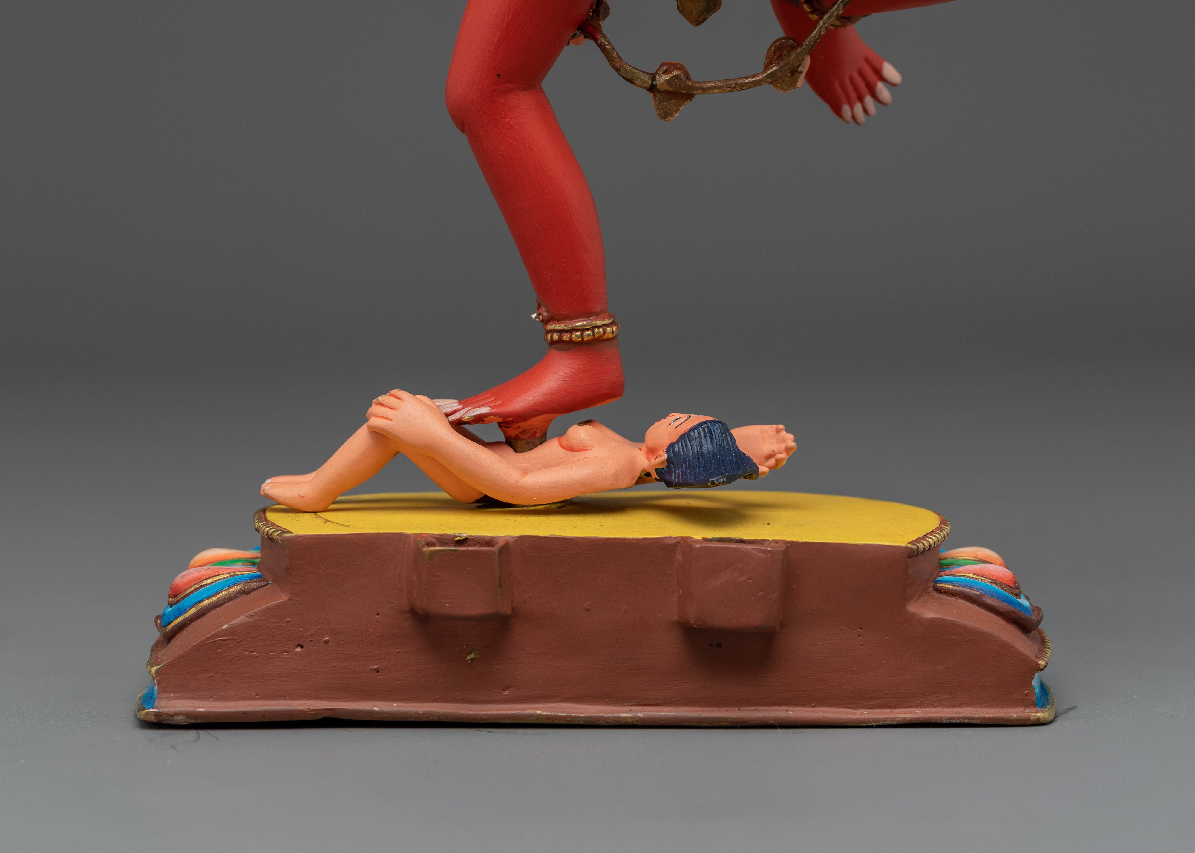 Dorje Phagmo Copper Statue with Gold & Acrylic Detailing | Dakini for Sacred Shrine Spaces