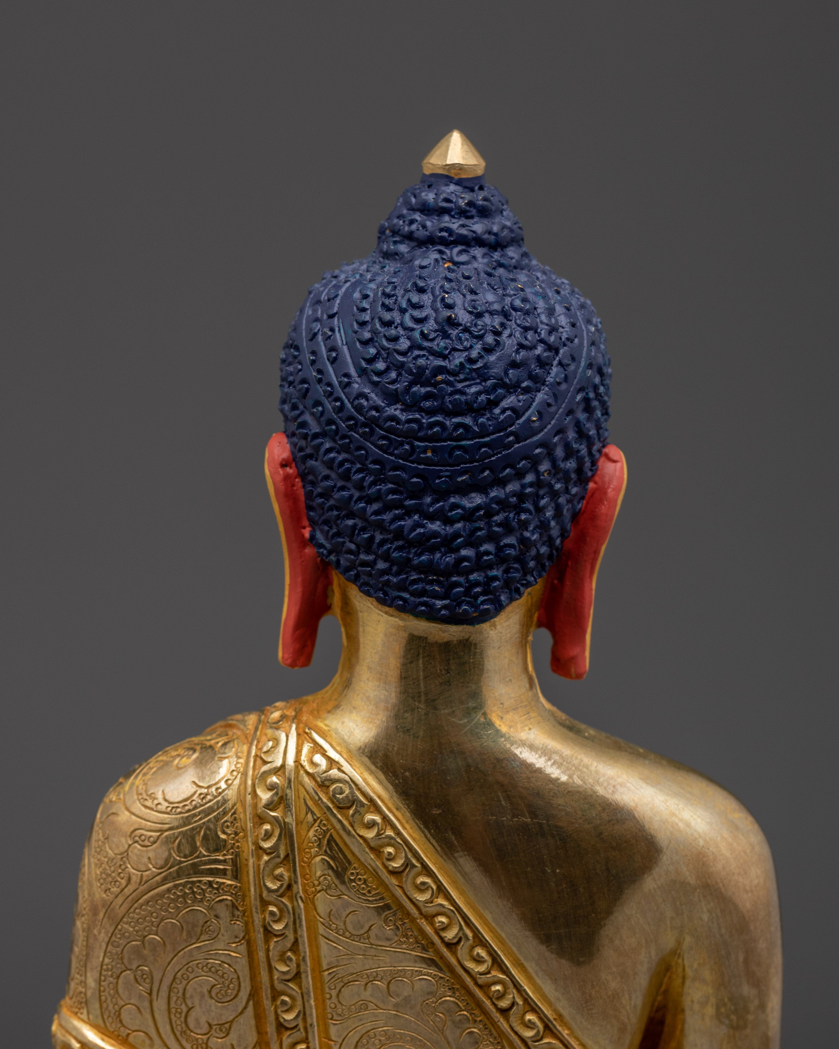 Handcrafted Shakyamuni Buddha Copper Sculpture | Symbol of Enlightenment and Peace