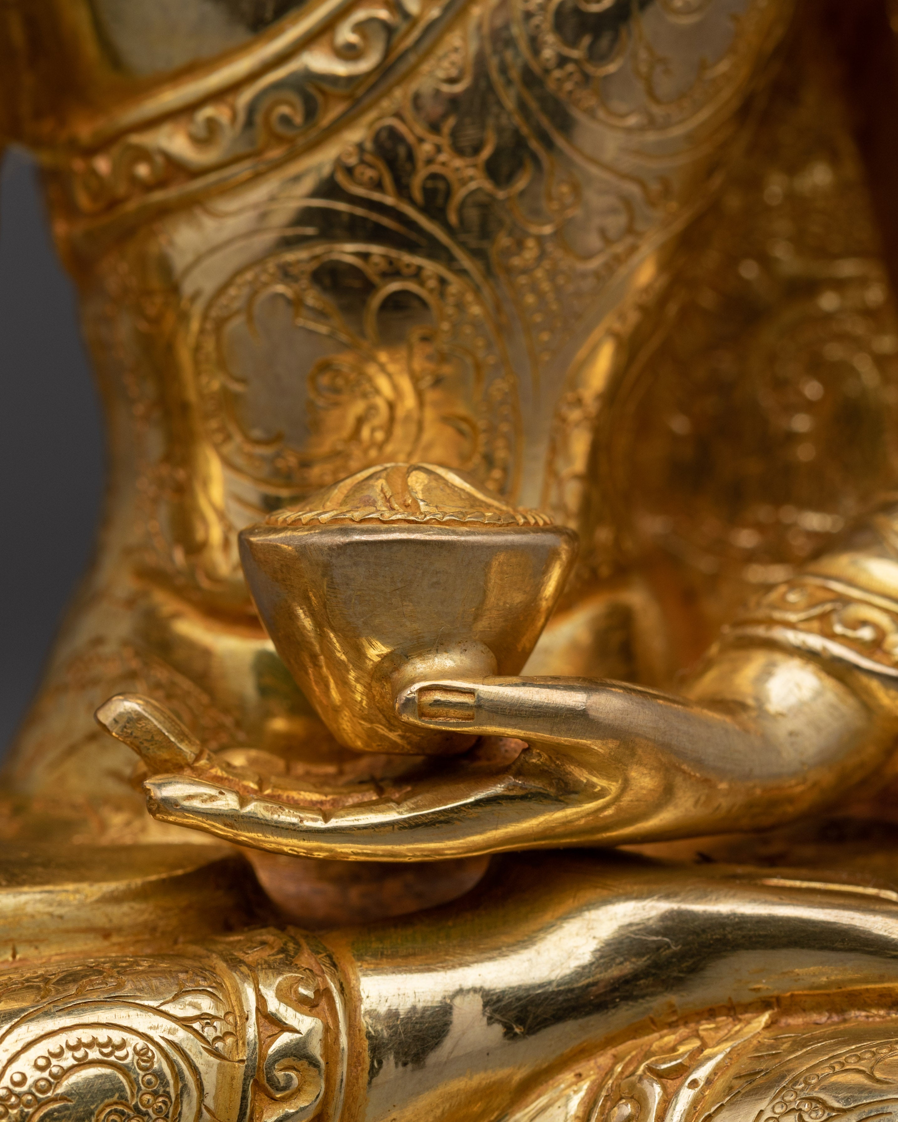 Handcrafted Shakyamuni Buddha Copper Sculpture | Symbol of Enlightenment and Peace