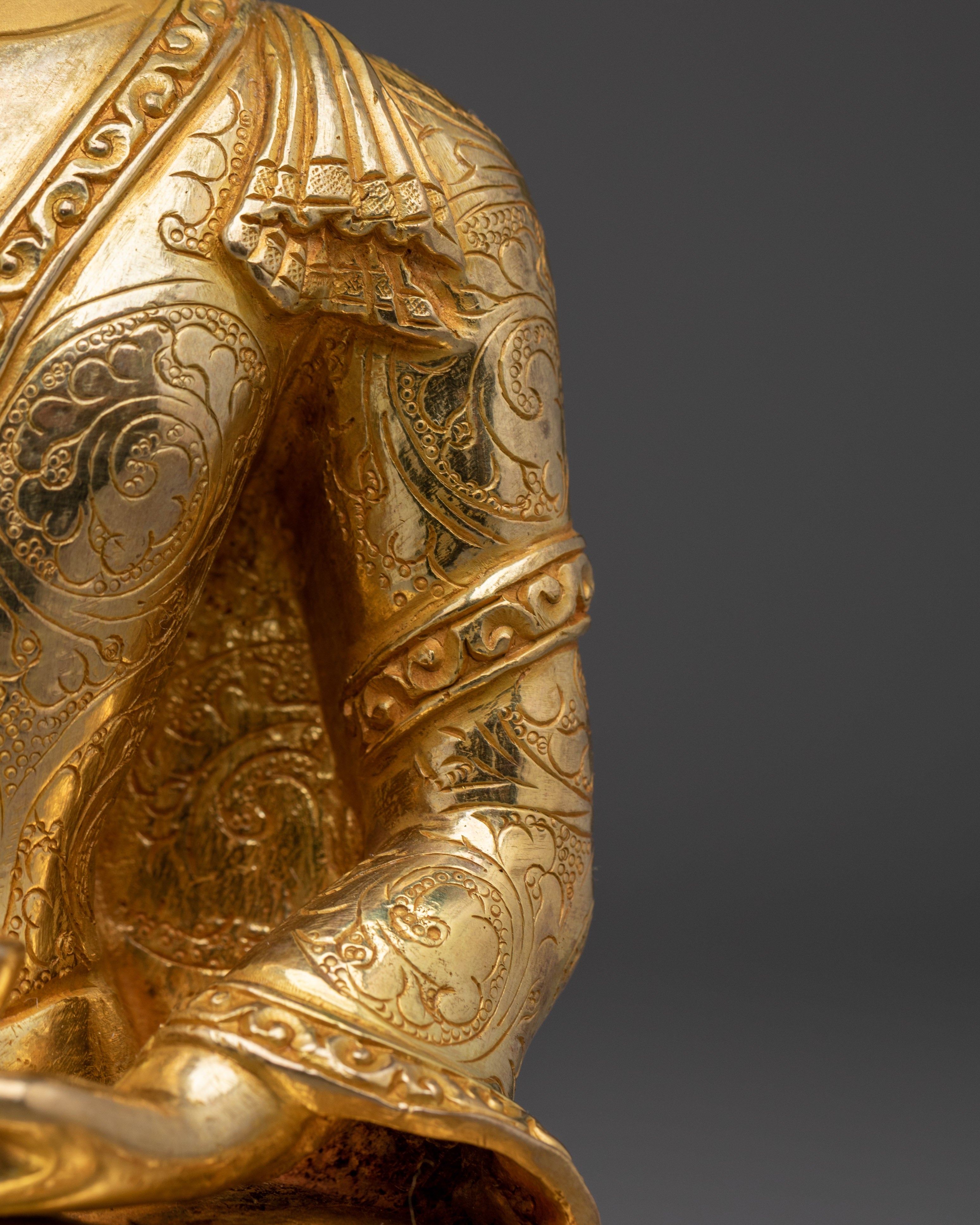 Handcrafted Shakyamuni Buddha Copper Sculpture | Symbol of Enlightenment and Peace