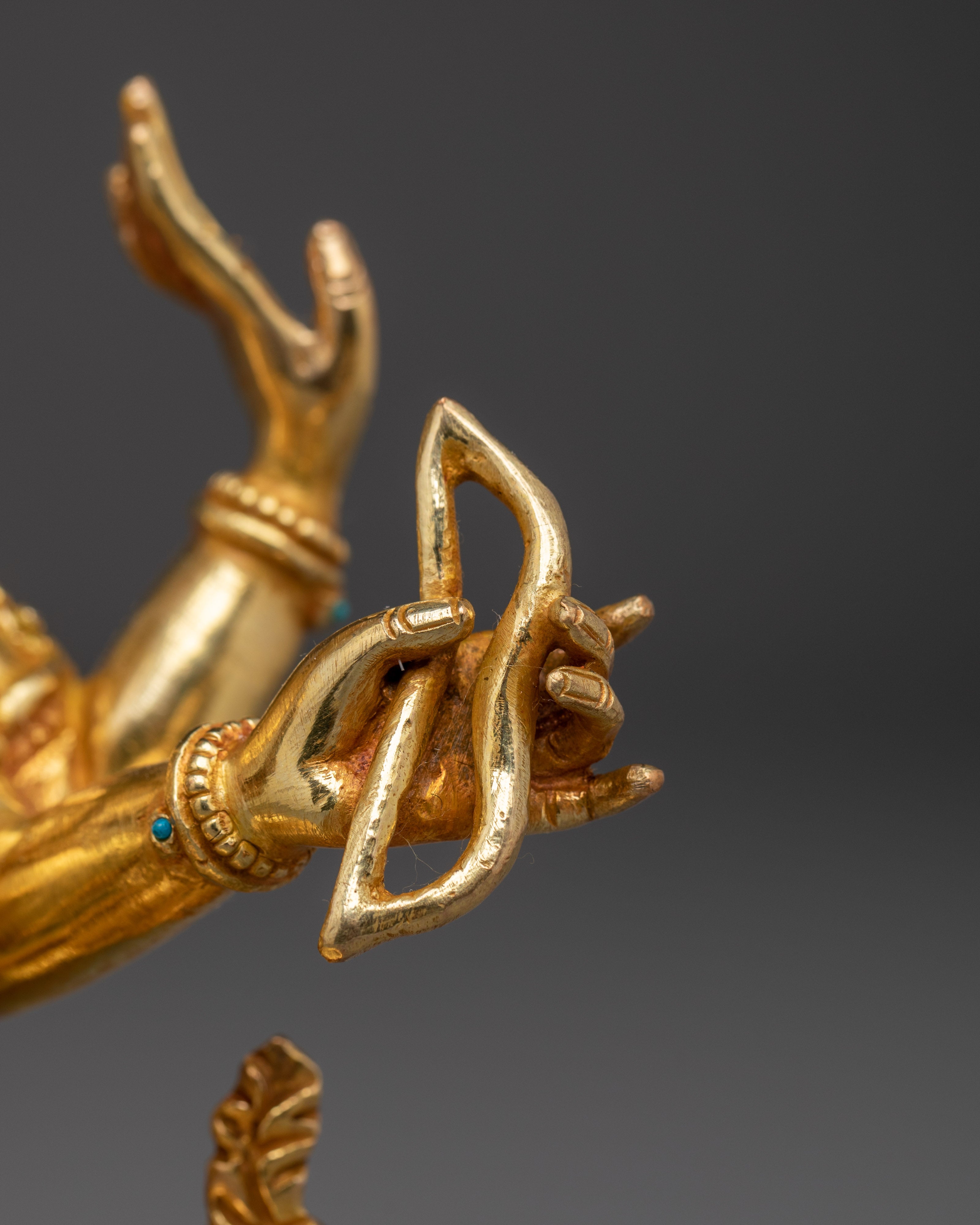 Gold Gilded Namgyalma Statue | A powerful deity for purification and longevity