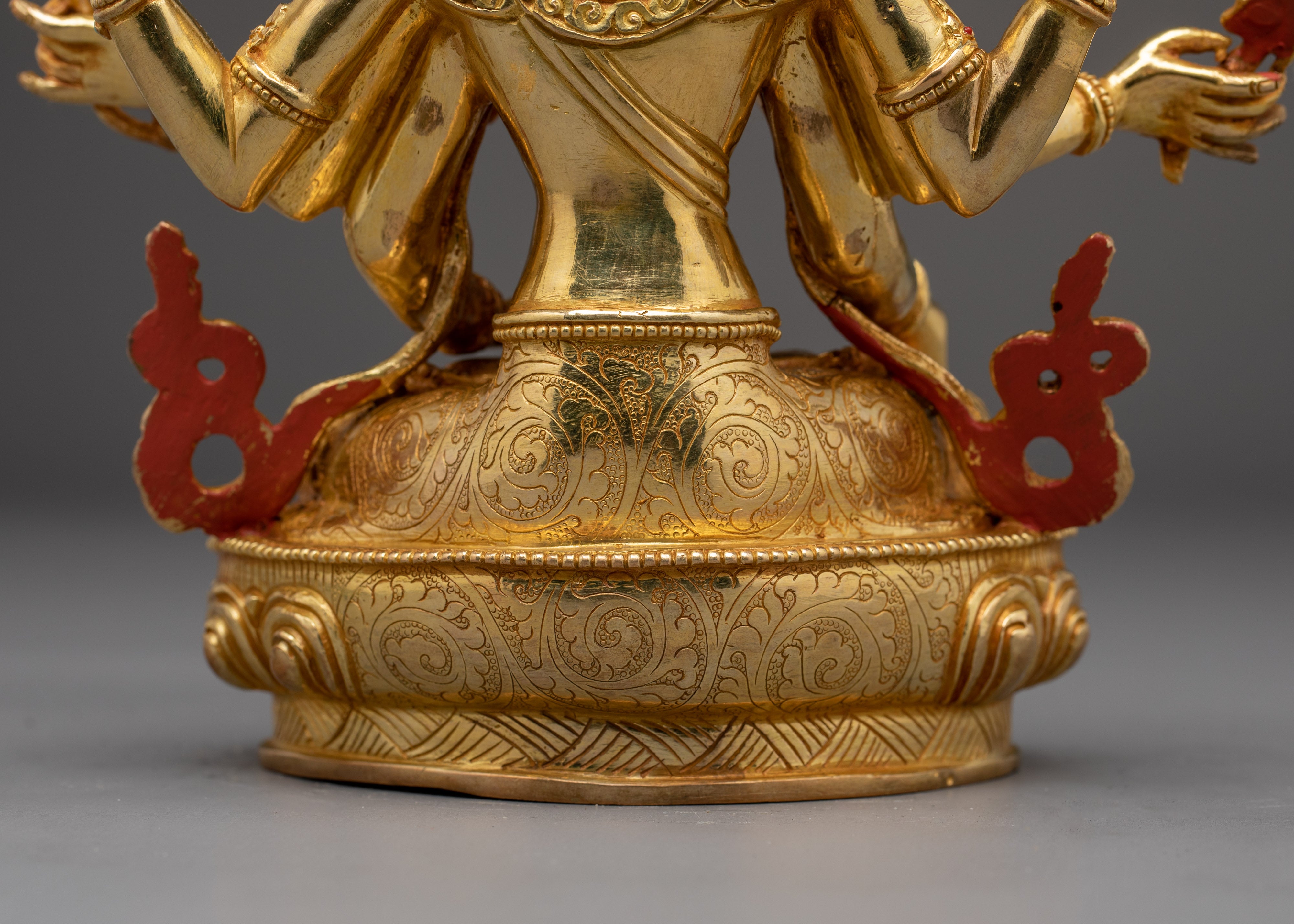 Gold Gilded Namgyalma Statue | A powerful deity for purification and longevity